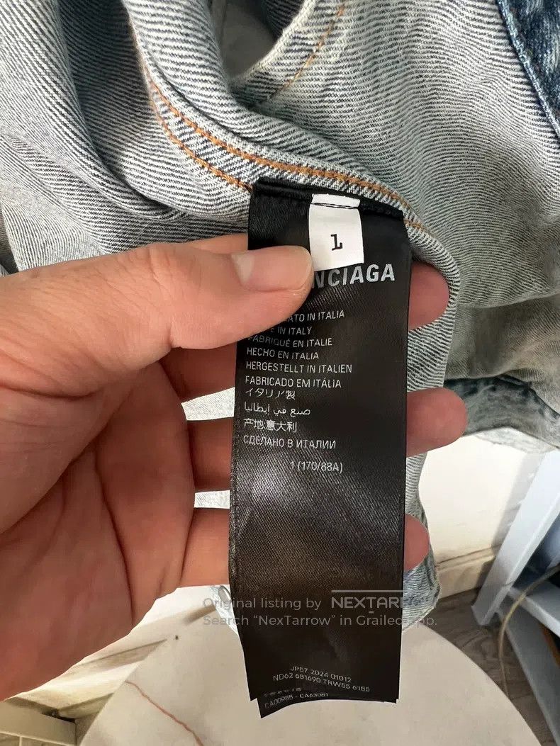 Balenciaga Balenciaga Denim Jacket Size US S / EU 44-46 / 1 - 3 Thumbnail