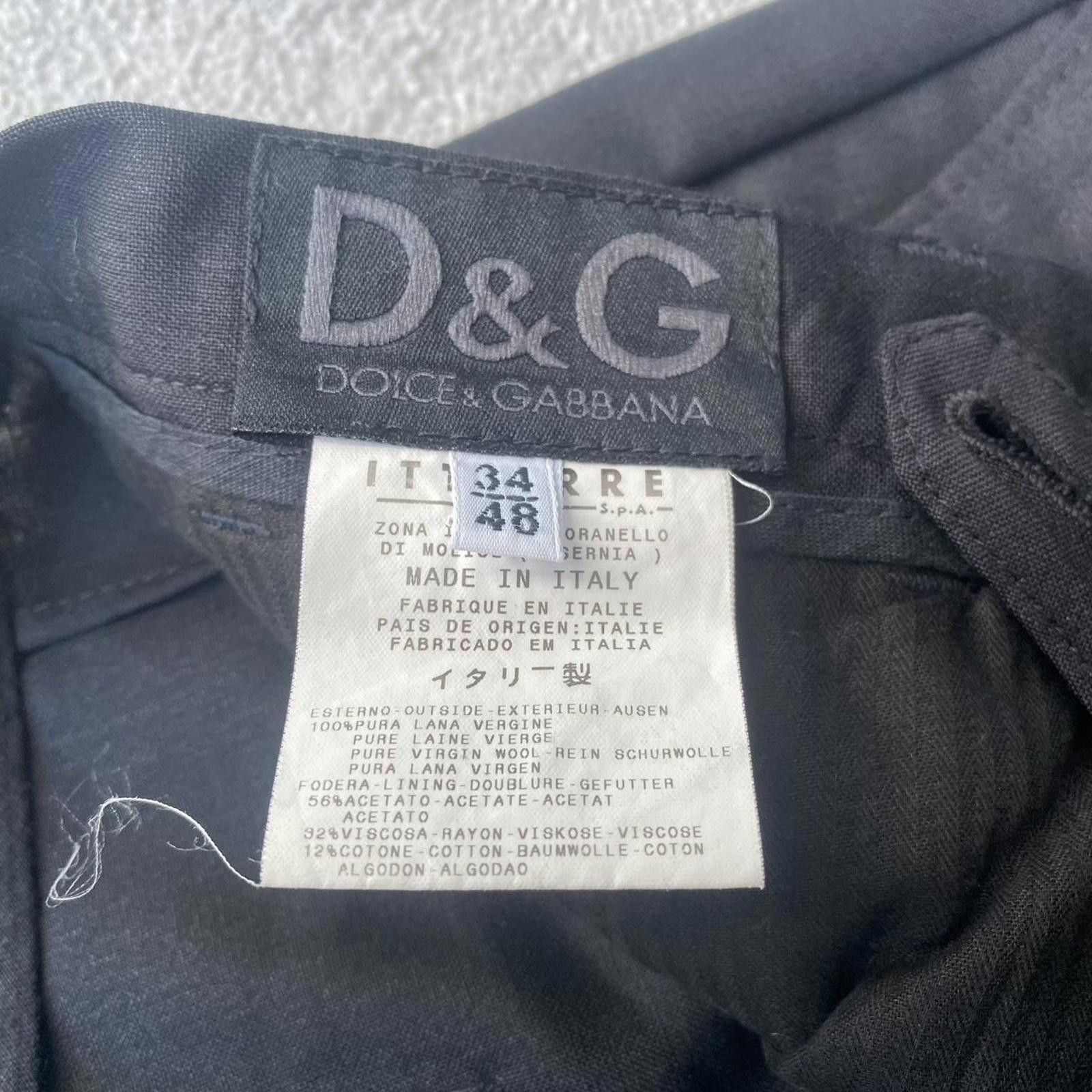 Dolce & Gabbana Dolce & Gabbana D&G Concealed Button 2 Piece Vintage Suit Size 54R - 7 Thumbnail