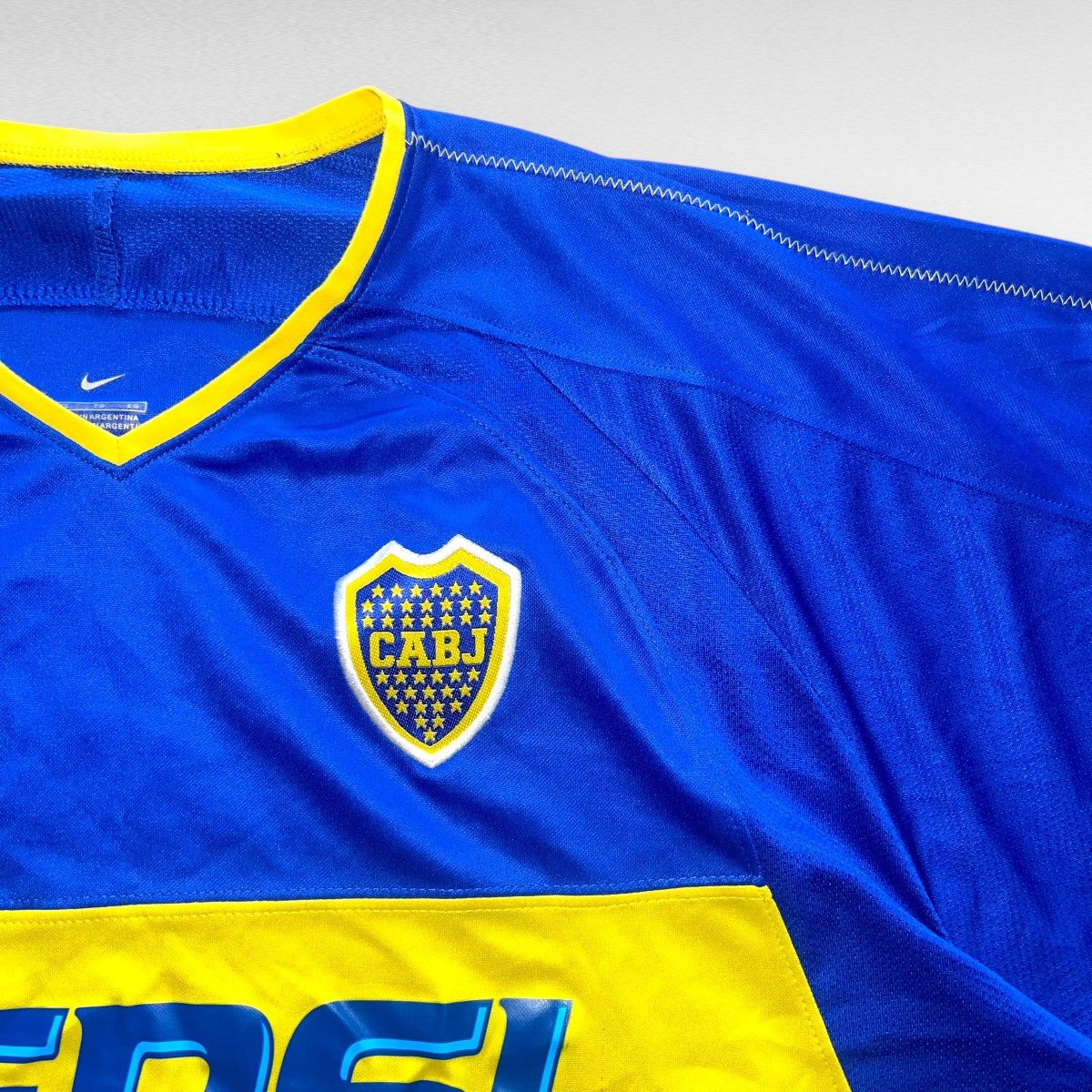 Nike NIKE BOCA JUNIORS 2003-2004 HOME Jersey Futbol Soccer XL Size US XL / EU 56 / 4 - 3 Thumbnail