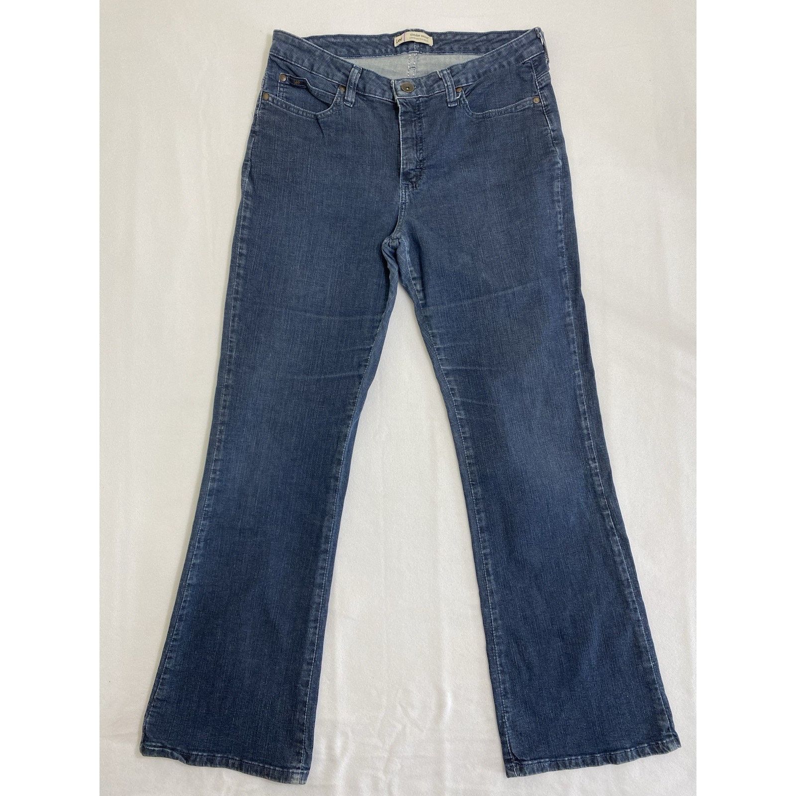 Lee Lee Jeans Women's Blue Bootcut 12 Short Flare Stretch Denim Size 32" / US 10 / IT 46 - 1 Thumbnail