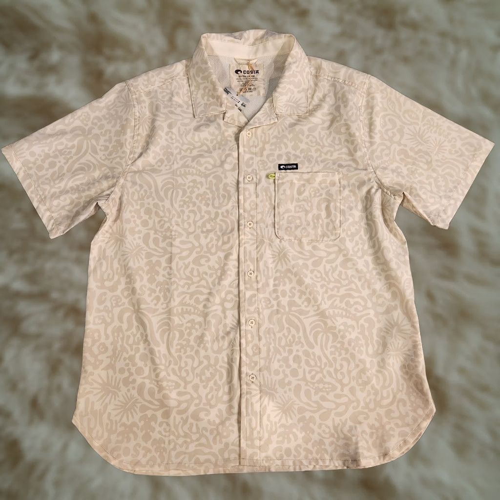 Vintage Costa Camp Tech Woven Shirt Mens XL Tropical Sea Animals AOP Beach Ocean New Size US XL / EU 56 / 4 - 1 Thumbnail
