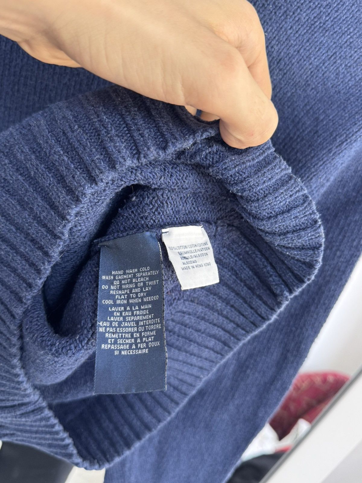 Polo Ralph Lauren Vintage Polo Ralph Lauren Sweater Cotton RL Rare Blue Mens L Size US L / EU 52-54 / 3 - 12 Thumbnail