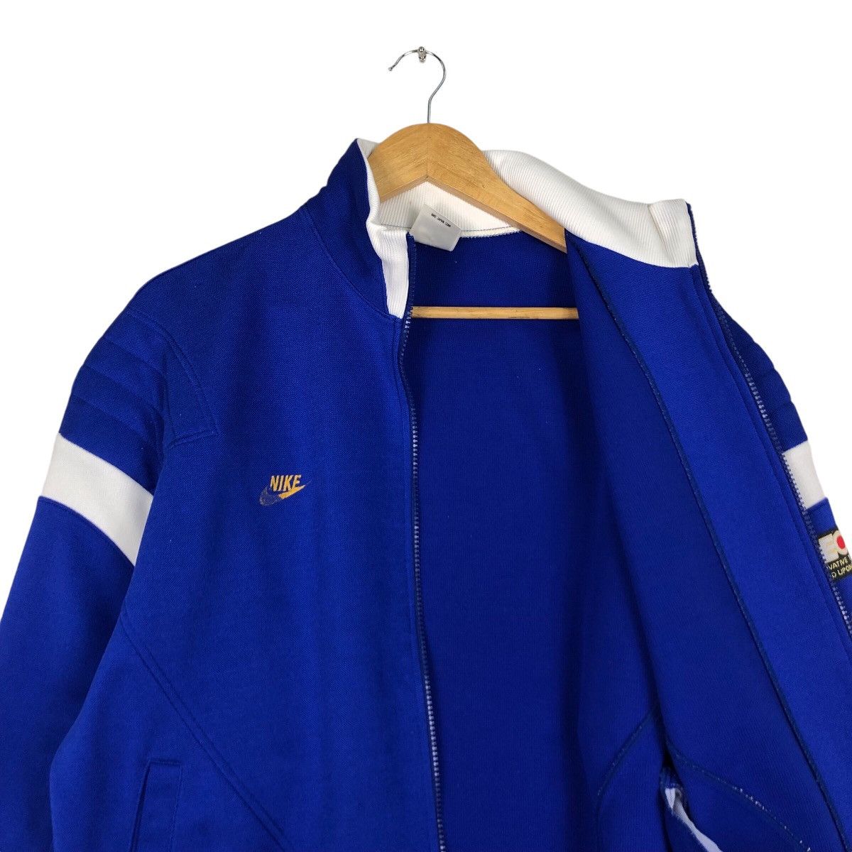 Japanese Brand × Nike × Vintage Vintage Nike Black Tag Blue Sweater Jacket Japan Production Size US M / EU 48-50 / 2 - 10 Thumbnail