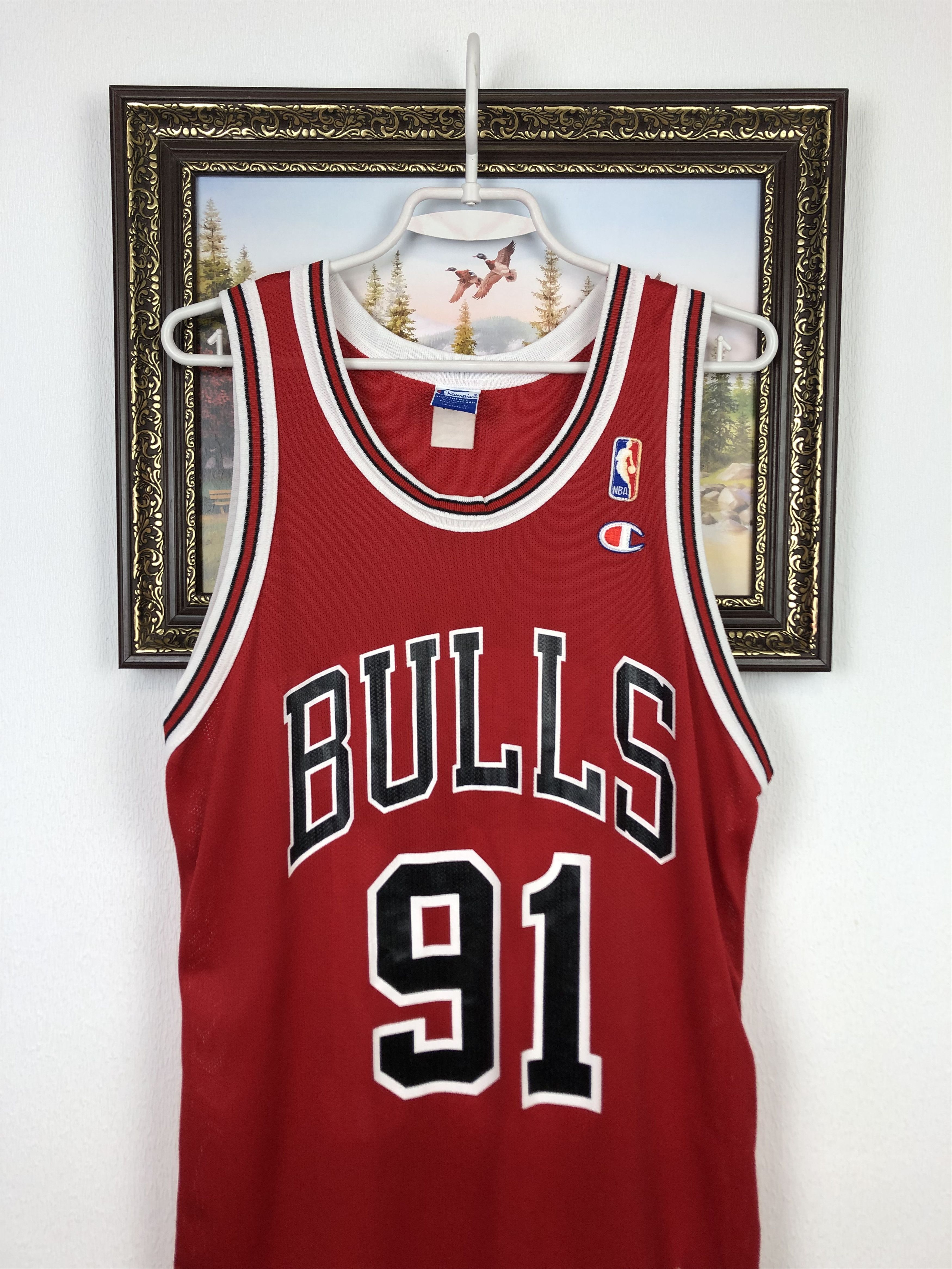 Champion Vintage Champion Dennis Rodman Chicago Bulls Jersey NBA Size US M / EU 48-50 / 2 - 2 Thumbnail