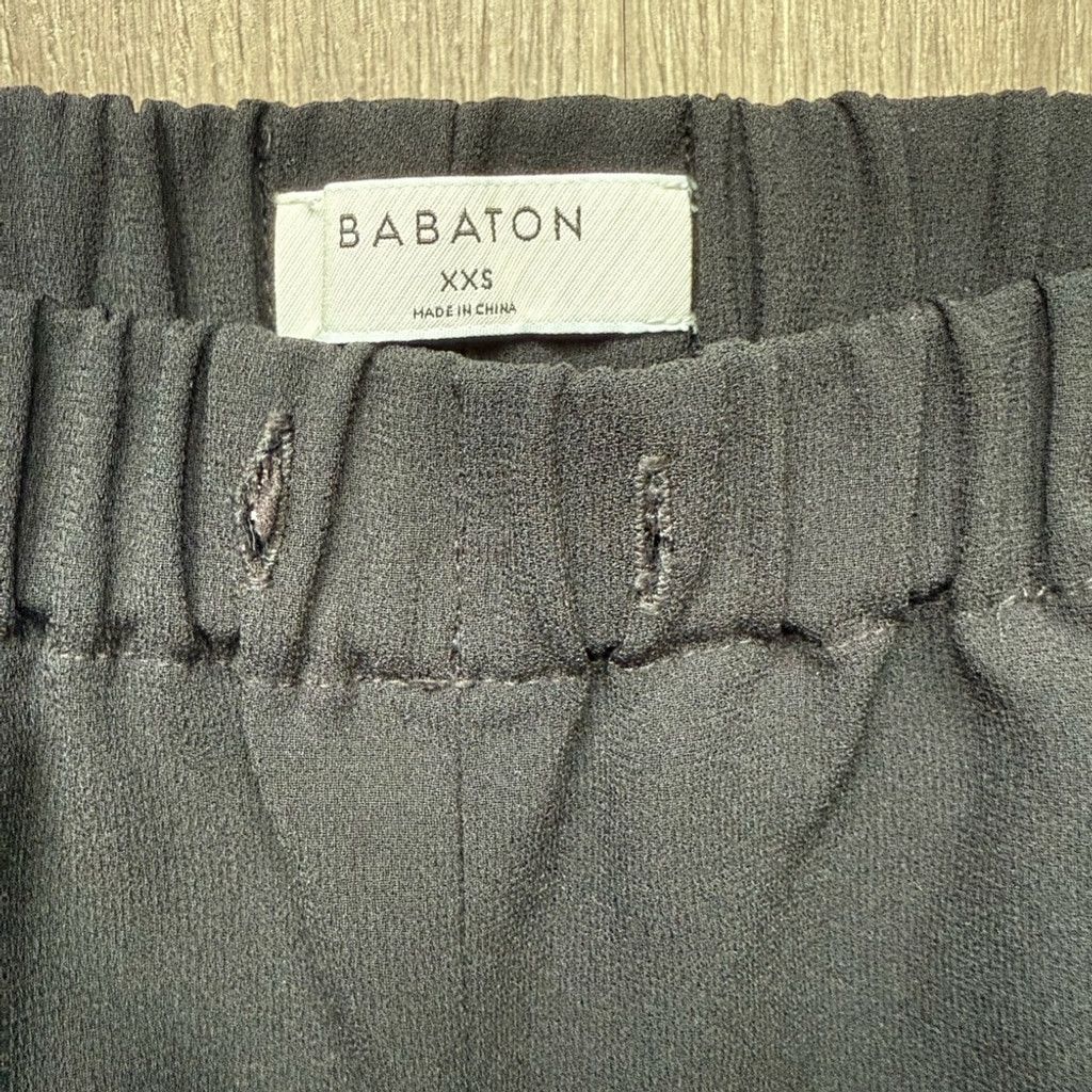 Aritzia Babaton Aritzia Black Trousers with Relaxed Fit Waistband Size 24" / US 00 / IT 34 - 3 Thumbnail