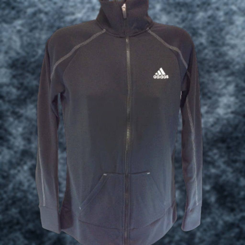 Adidas Womens adidas Game Day Jacket XS Black White Full Zip Cross Training Cross-Training Running Clothing Jacket Women XS Black White adidas Game Day Size XS / US 0-2 / IT 36-38 - 1 Thumbnail