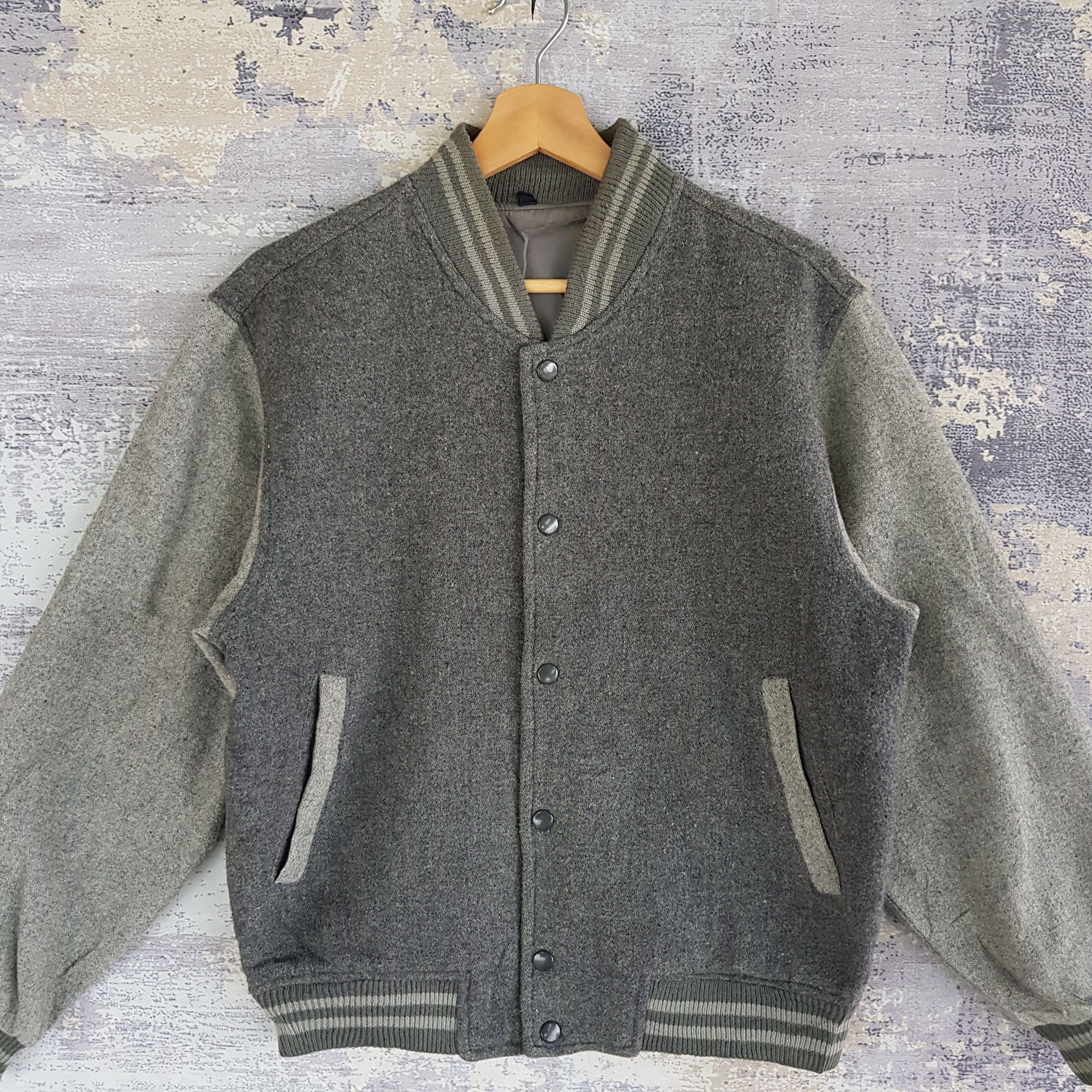 Vintage Vintage Japanese Varsity Wool Jacket Stadium Collegue Jacket Size US S / EU 44-46 / 1 - 3 Thumbnail