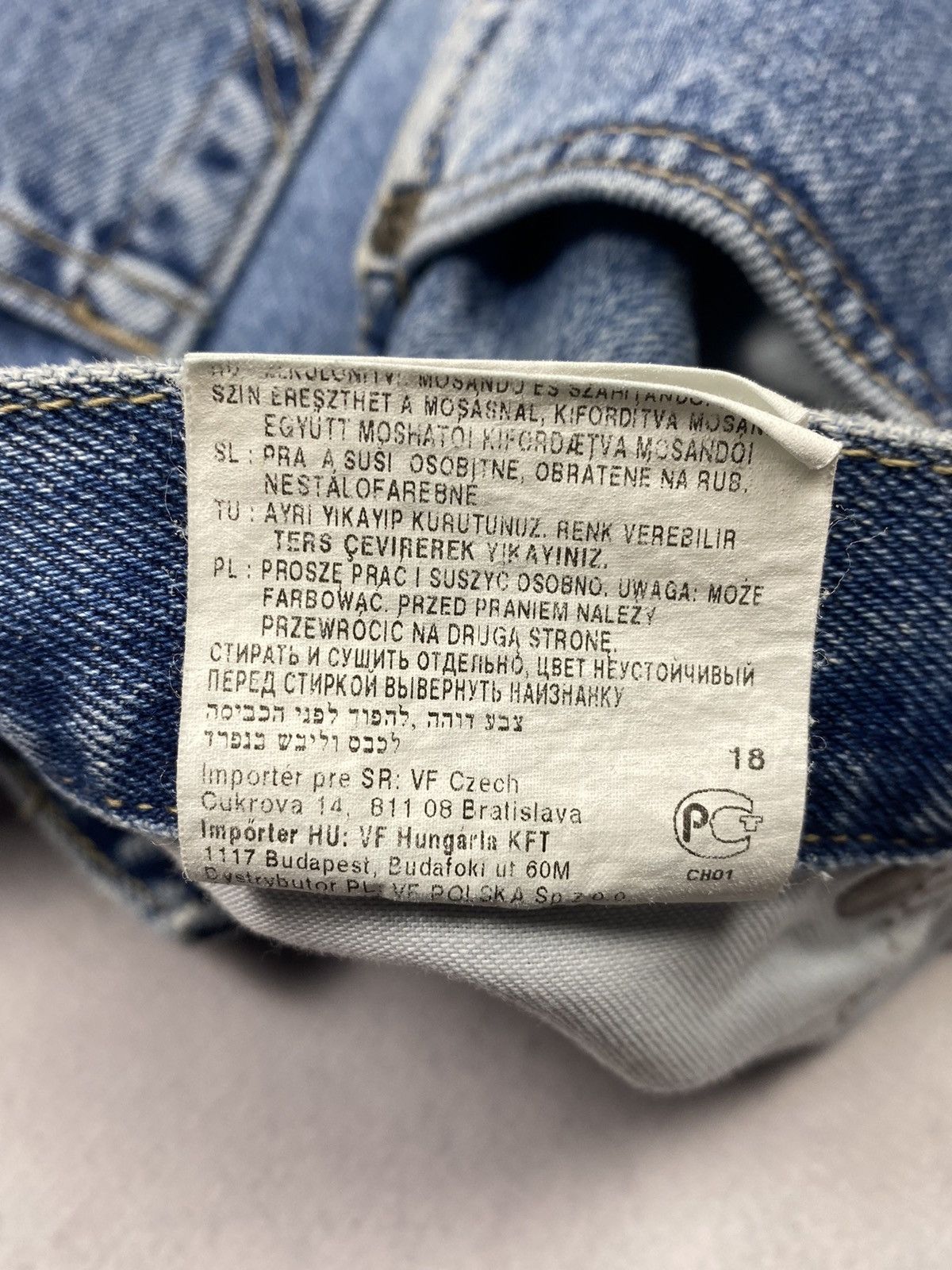 Designer × Wrangler Wrangler Washed Blue Denim Jeans Pants Size US 38 / EU 54 - 16 Thumbnail