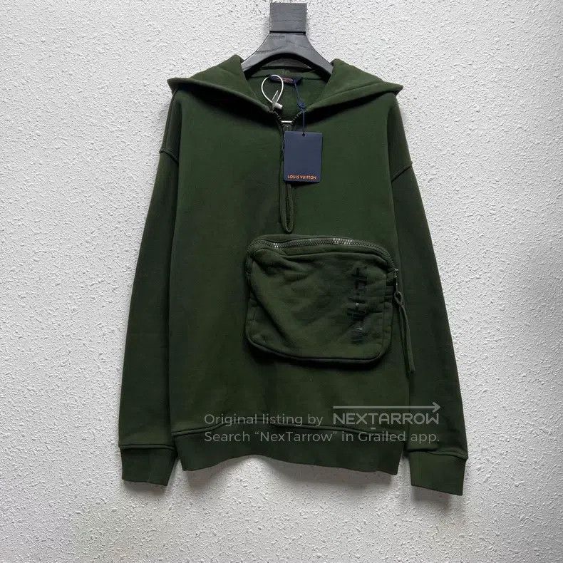 Louis Vuitton Louis Vuitton Pocket Zip Army Green Hoodie Size US L / EU 52-54 / 3 - 1 Thumbnail