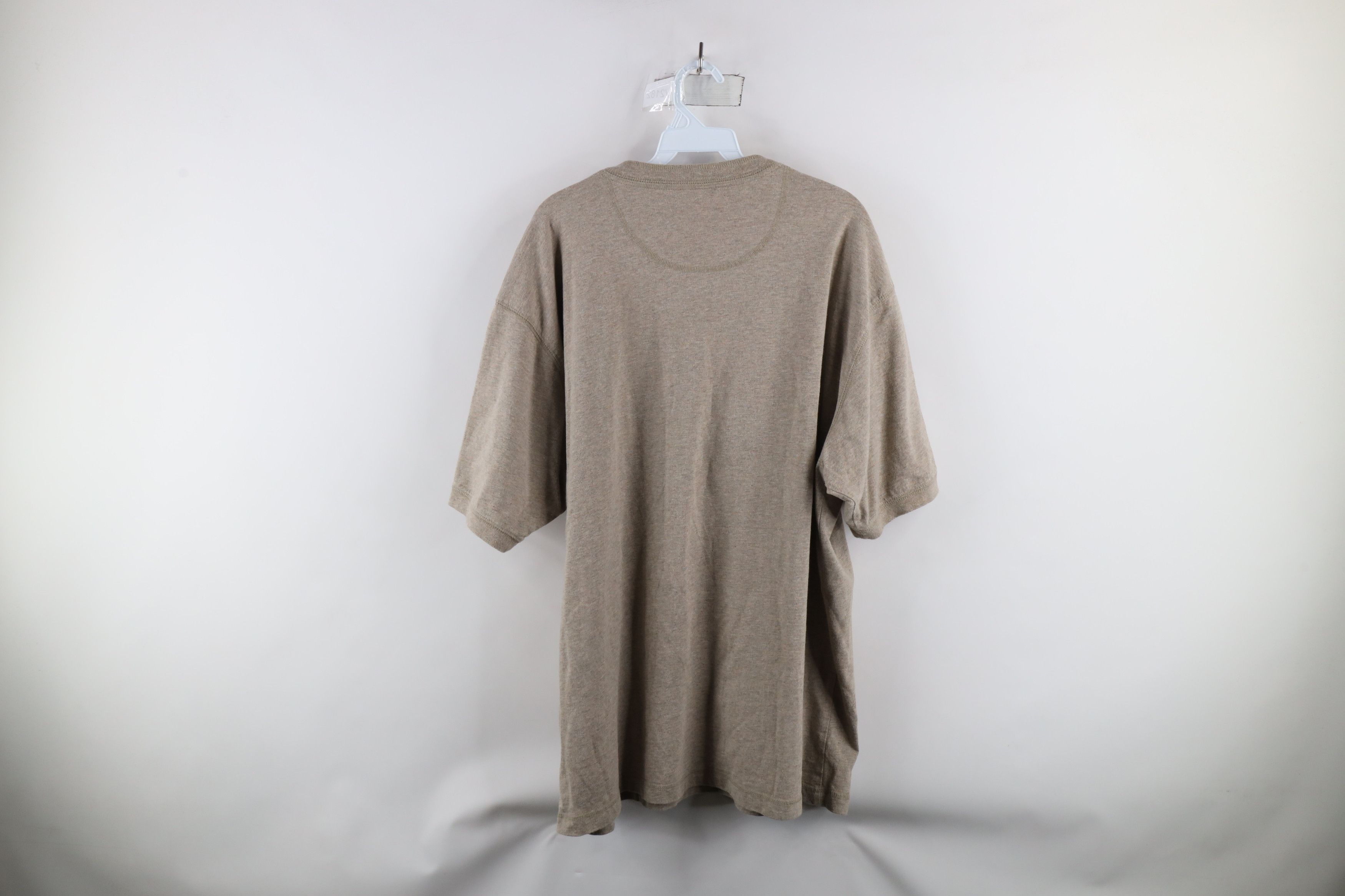 Vintage Vintage 90s Streetwear Short Sleeve Henley T-Shirt Beige Size US XL / EU 56 / 4 - 6 Thumbnail