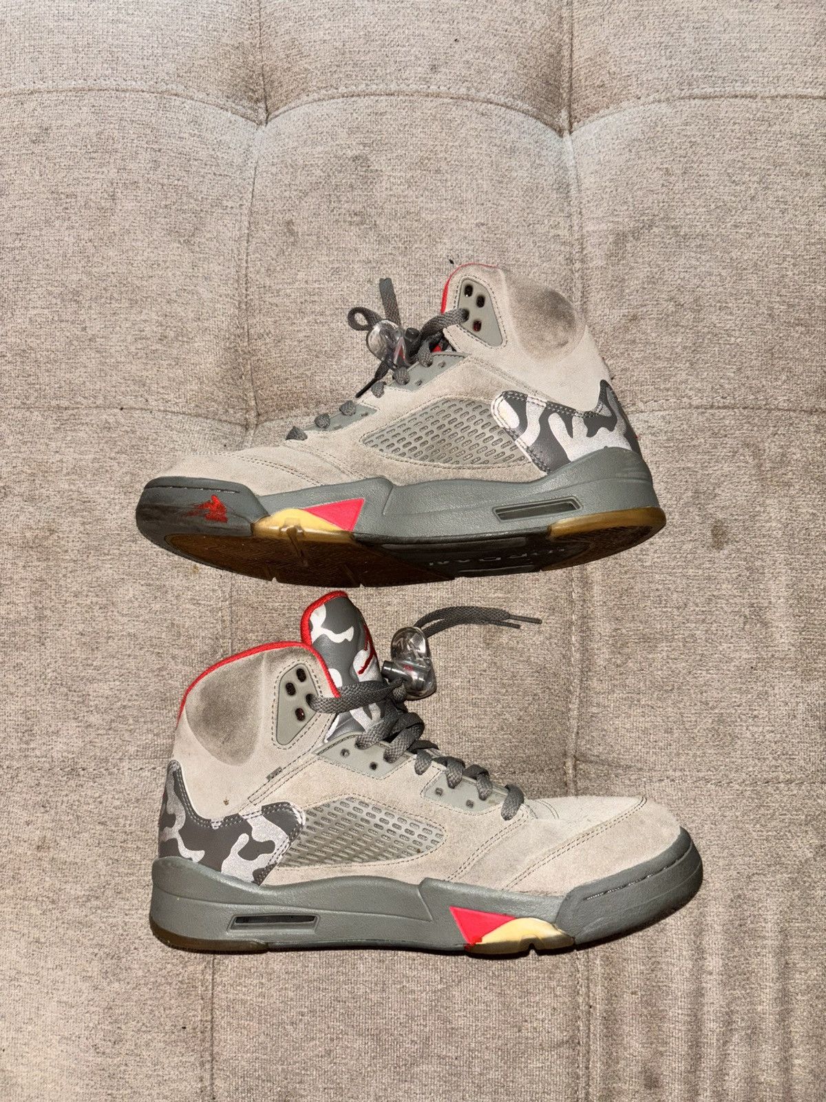 Nike Air Jordan 5 Retro P51 Camo Size US 9.5 / EU 42-43 - 4 Thumbnail