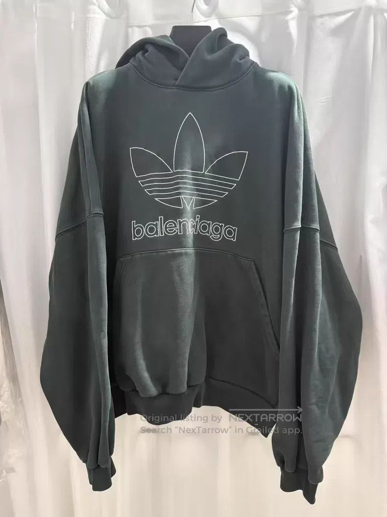 Balenciaga Balenciaga Vintage Green Adidas Collaboration Embroidered Size US M / EU 48-50 / 2 - 1 Thumbnail