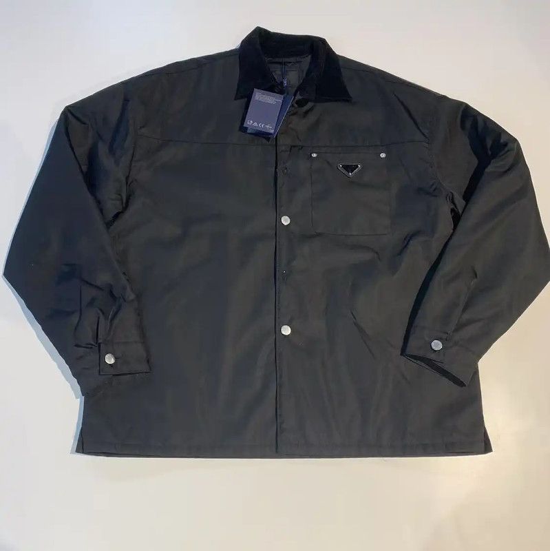 Prada Prada Black Nylon Men's Outerwear Jacket Size US XL / EU 56 / 4 - 1 Thumbnail