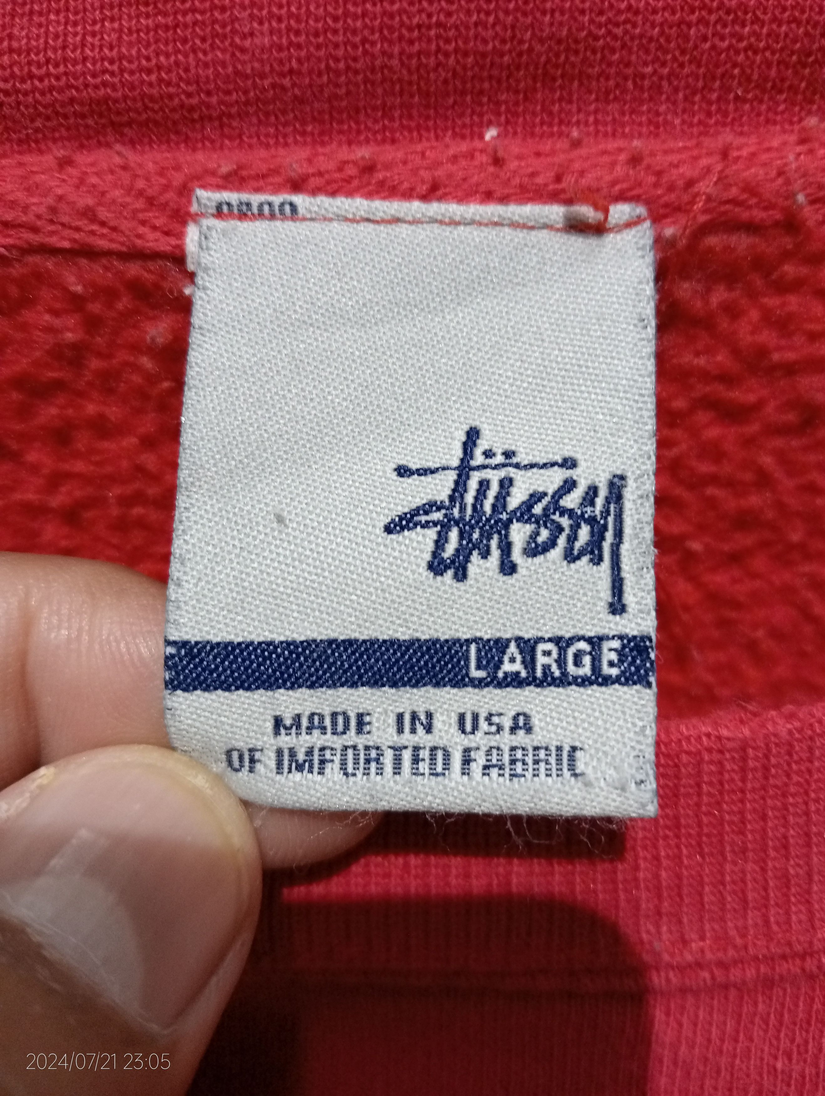 Stussy VTG Distressed Stussy N⁰4 Crewneck Sweatshirt Made in USA Size US L / EU 52-54 / 3 - 2 Thumbnail