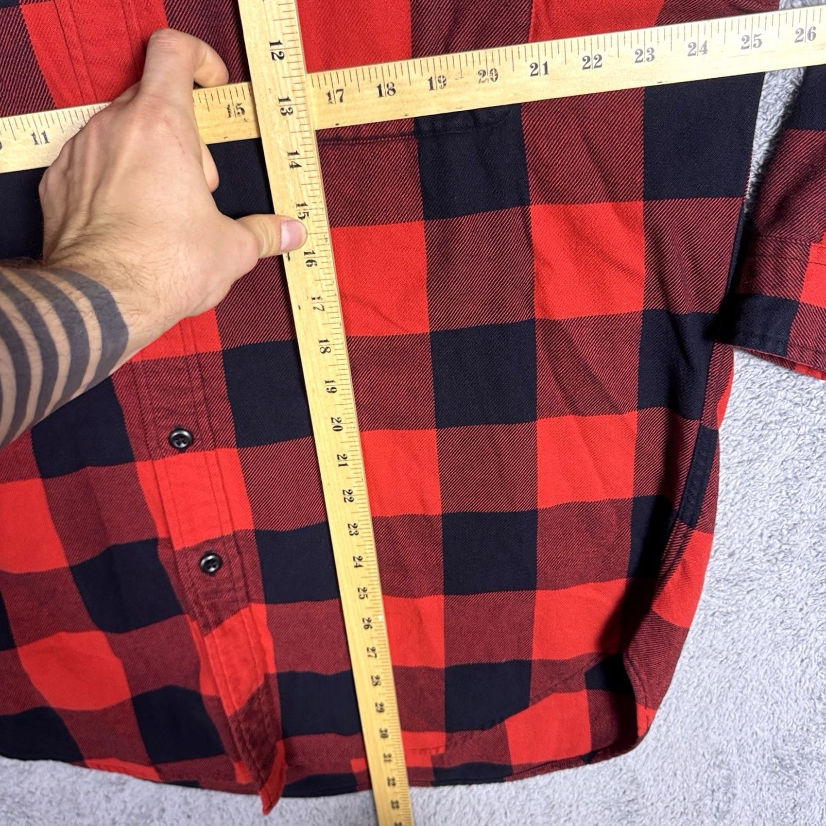 Polo Ralph Lauren Polo Ralph Lauren Shirt Men L Red Black Buffalo Check Flannel Polo Jeans Co 90s Size US L / EU 52-54 / 3 - 5 Thumbnail