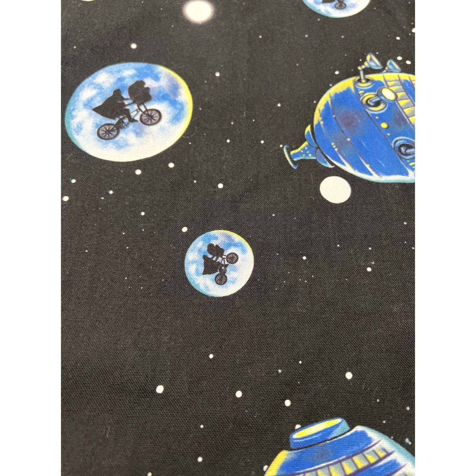 Vintage Cakeworthy E.T. Space Button-Up Shirt XL Black Men Short Sleeve Regular Size Size US XL / EU 56 / 4 - 7 Thumbnail