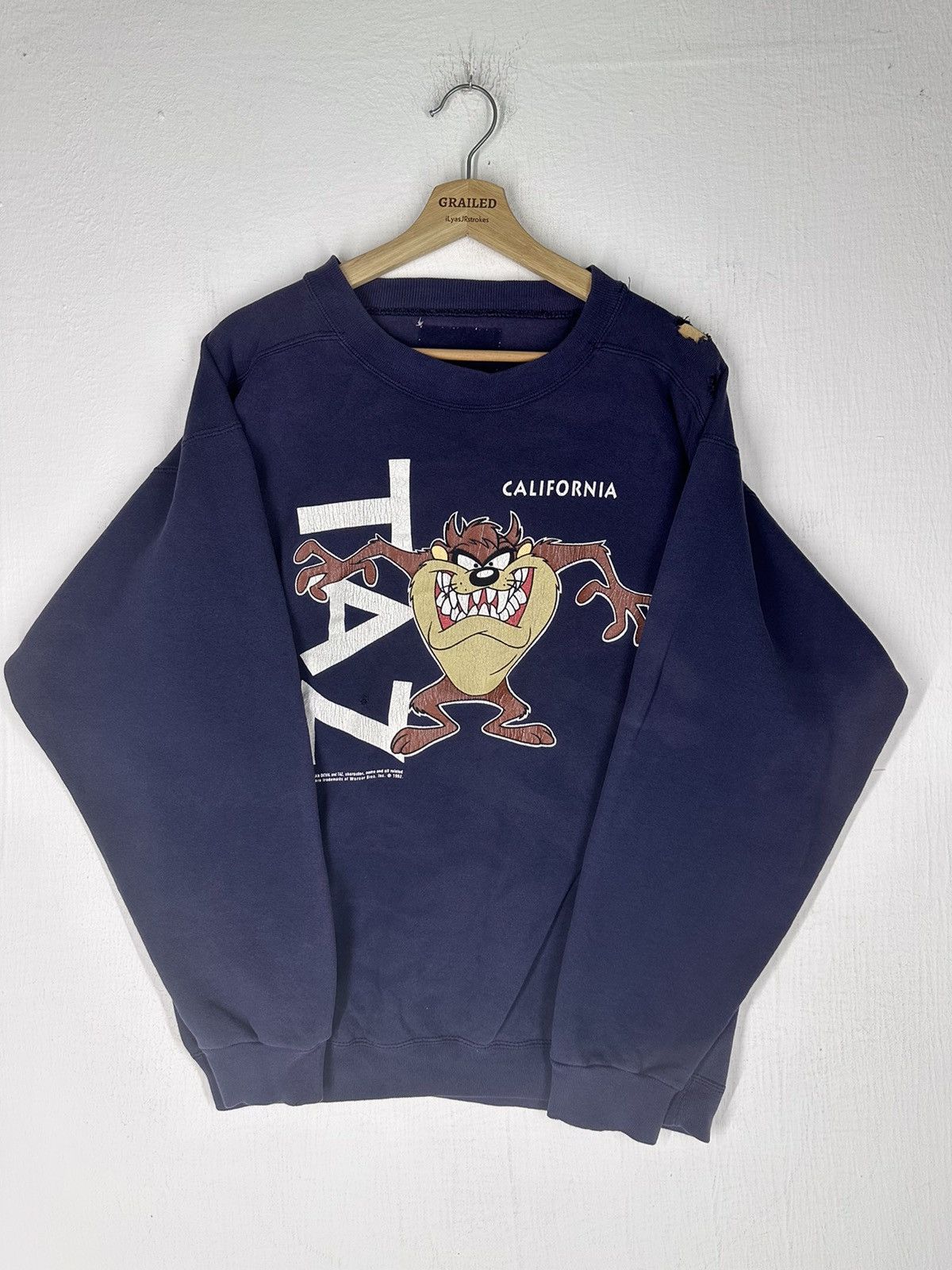 Vintage 1992 Vtg Tazmanian Devil and Taz Trademarks of Warner Bros Size US M / EU 48-50 / 2 - 5 Thumbnail
