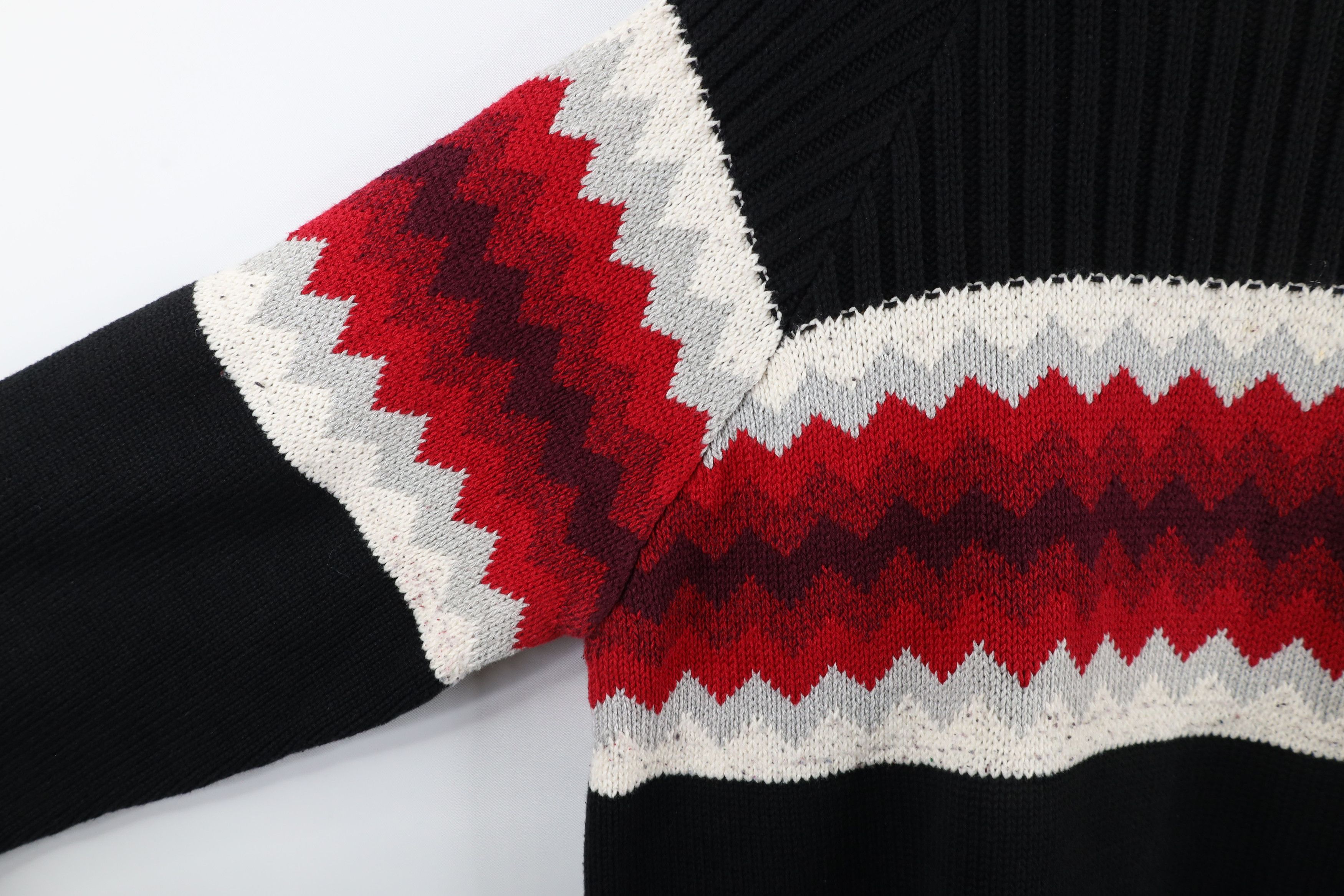 Vintage Vintage 90s Streetwear Chunky Ribbed Knit Mock Neck Sweater Size L / US 10 / IT 46 - 5 Thumbnail