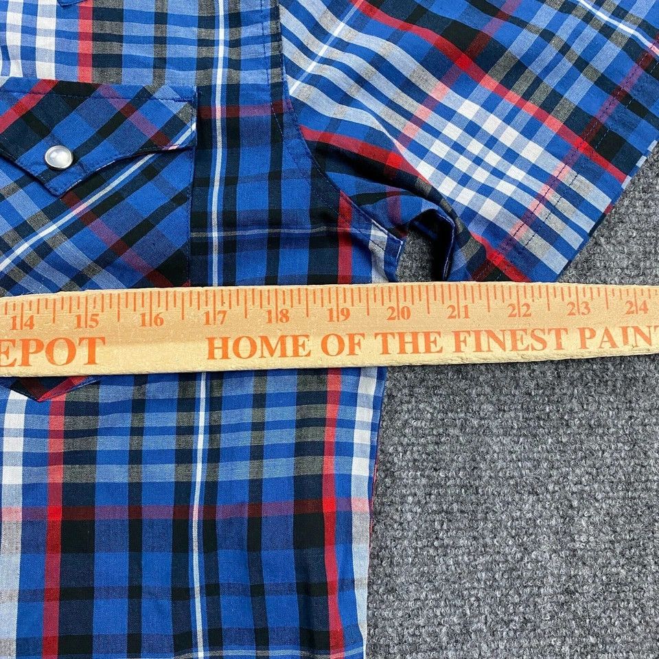 Levi's Levi's Shirt Men's Small Plaid Pearl Snap Short Sleeve Size US S / EU 44-46 / 1 - 4 Thumbnail