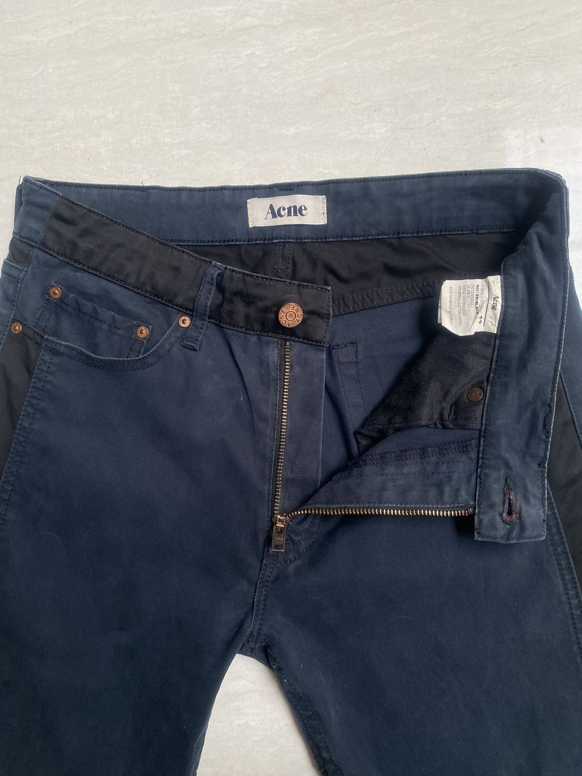 Acne Studios ACNE STUDIOS Double Knee Soft Suede Jeans Size 29" - 8 Thumbnail