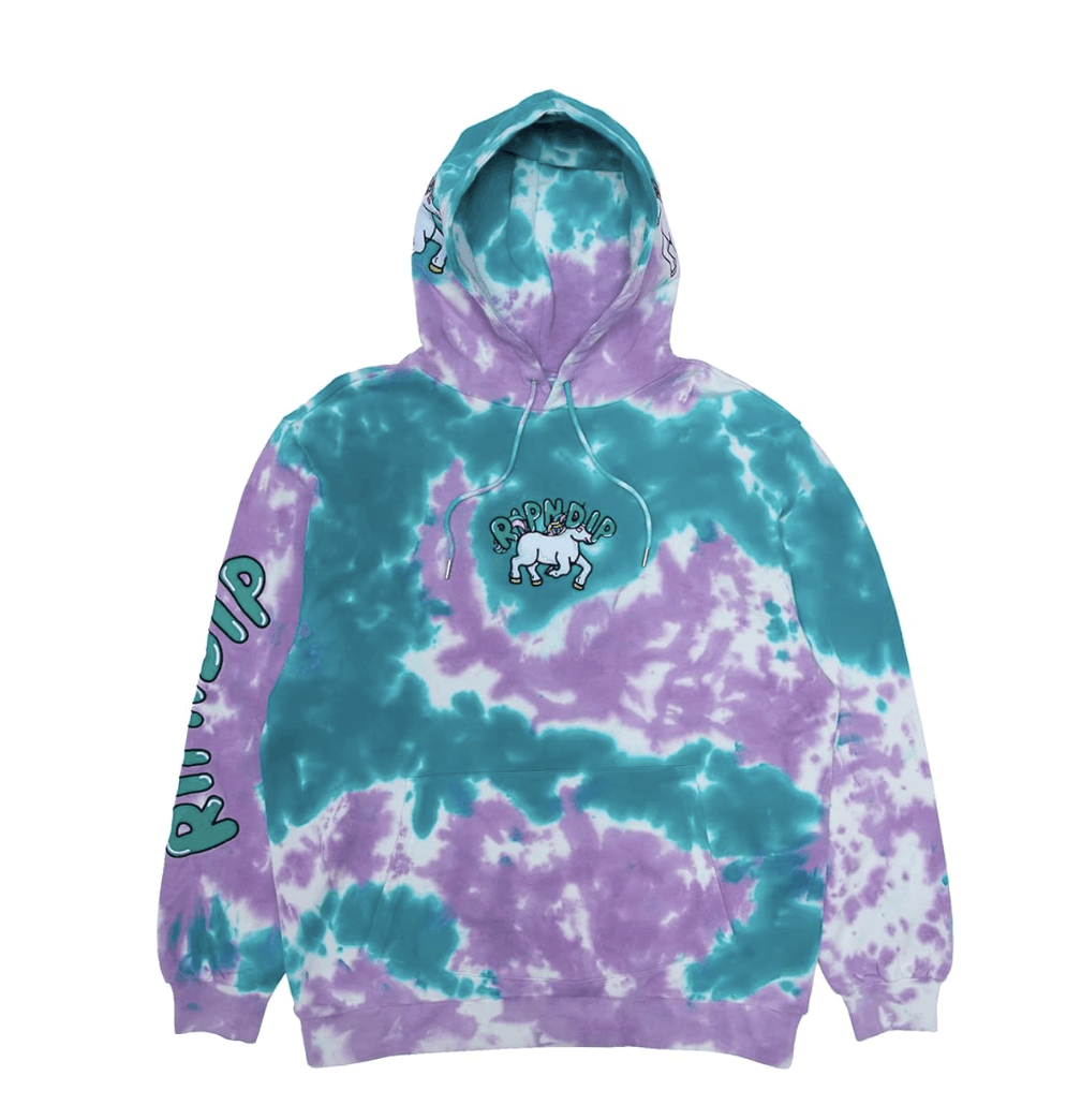 RIPNDIP Rare RIPNDIP “Nermland Hoodie” in Purple / Teal Tie Dye Size US S / EU 44-46 / 1 - 3 Thumbnail