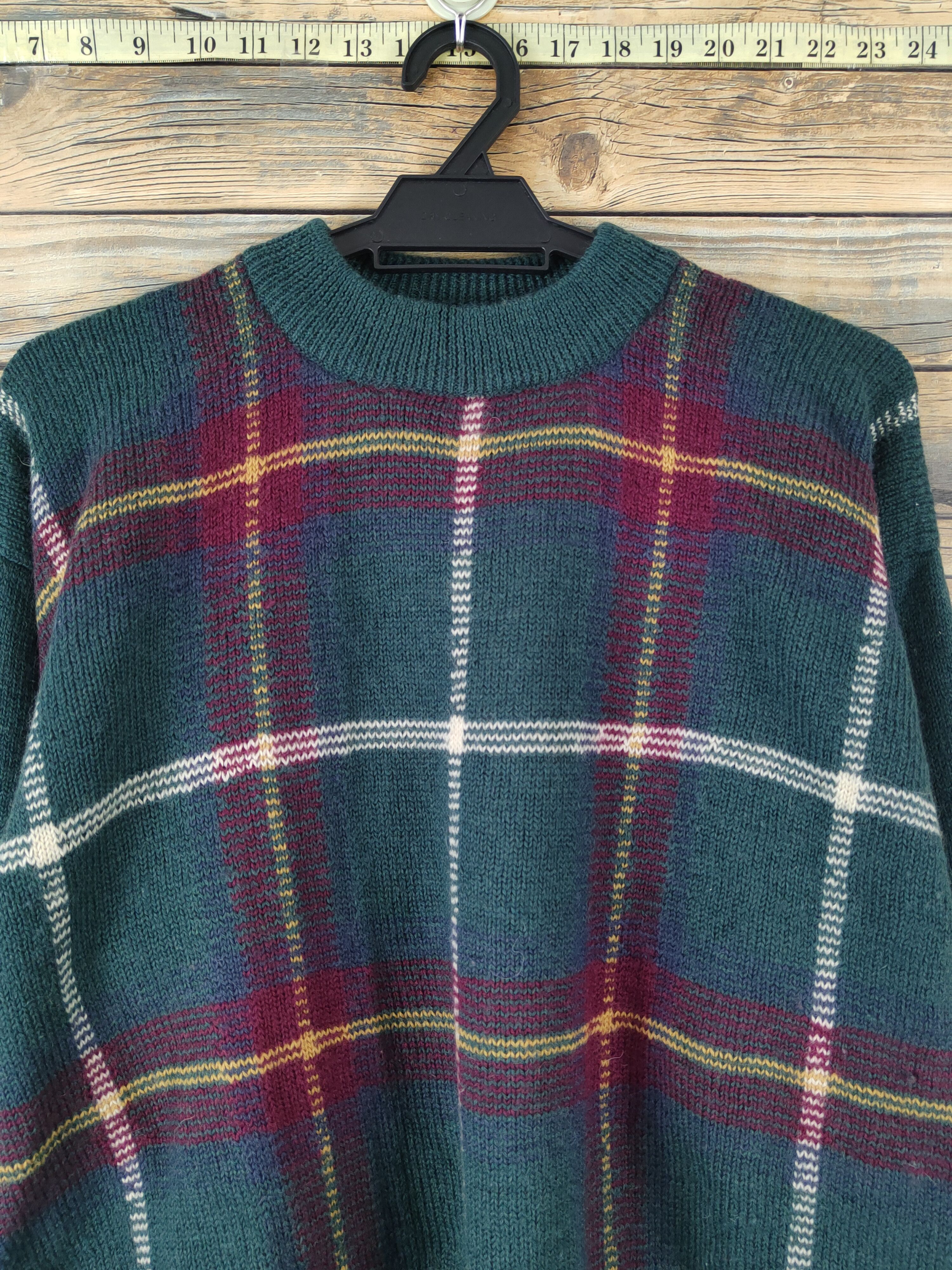 Vintage High Garment Green Knitwear Sweatshirts #W1538 Size US M / EU 48-50 / 2 - 2 Thumbnail