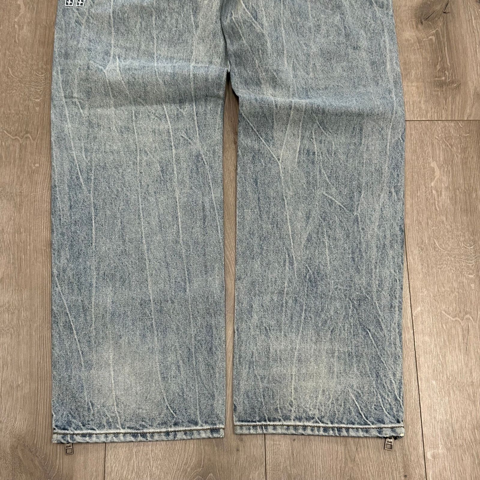Ksubi new Ksubi Anti K Zip Leg Dynamite Relaxed Fit Jeans size 30 Size US 30 / EU 46 - 8 Thumbnail