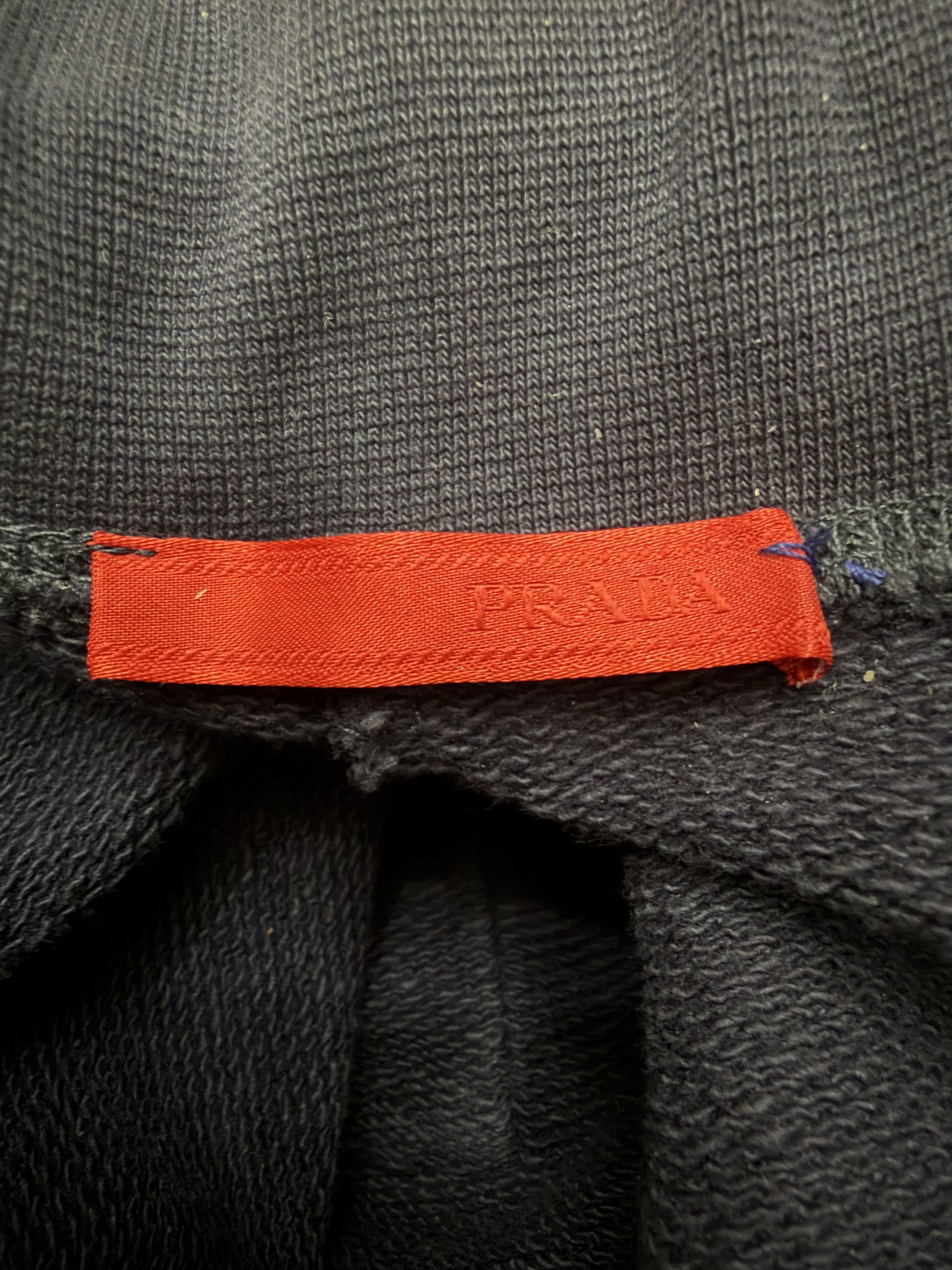 Prada Red Logo Tab Wide Sweatpants Size US 32 / EU 48 - 9 Thumbnail