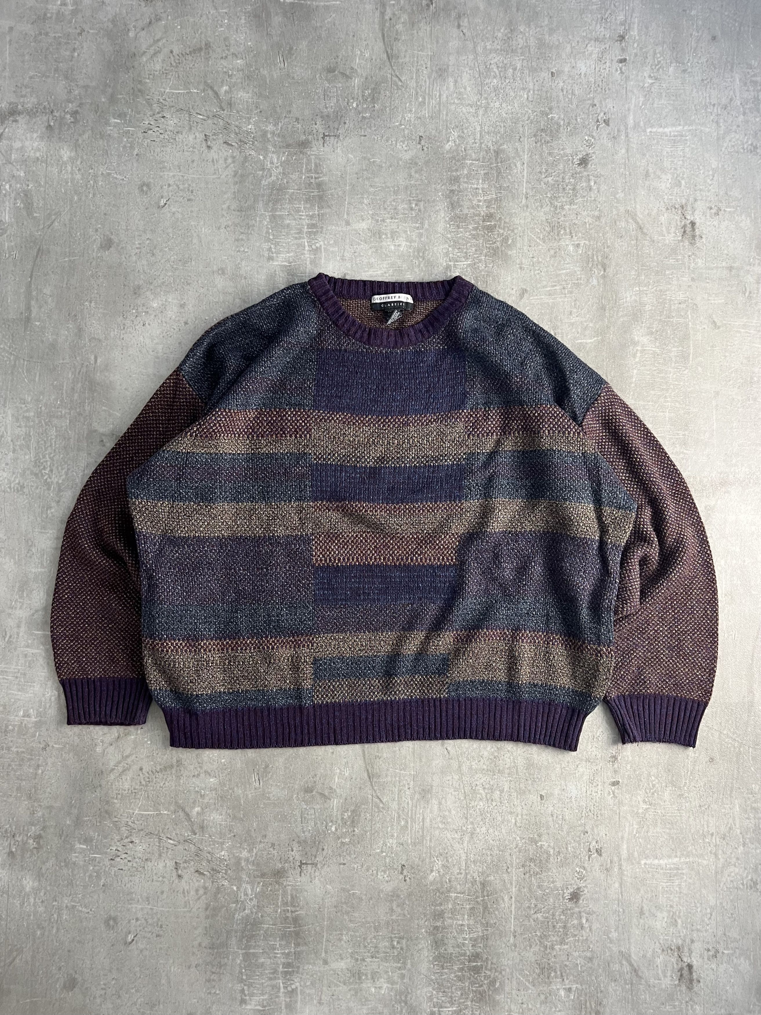 Vintage VINTAGE COSBY PATTERN KNIT PURPLE XXL Size US XXL / EU 58 / 5 - 1 Thumbnail