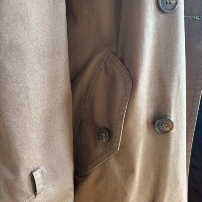 Other Vintage Trench Coat Classic Double Breasted Belted Long Rain Size S / US 4 / IT 40 - 4 Thumbnail