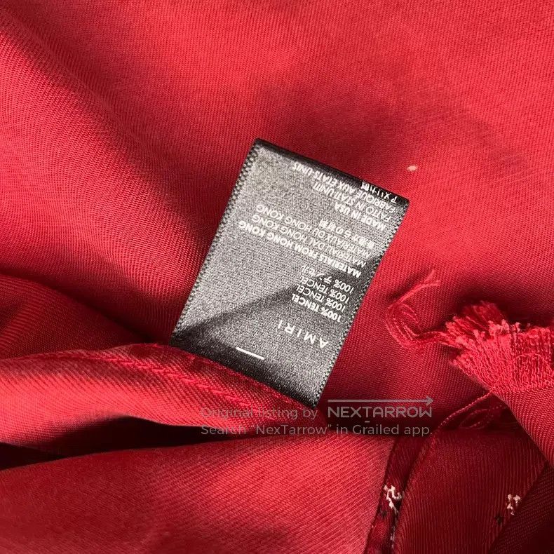 Amiri Amiri Red cashew flower OG print shirt Size US L / EU 52-54 / 3 - 4 Thumbnail