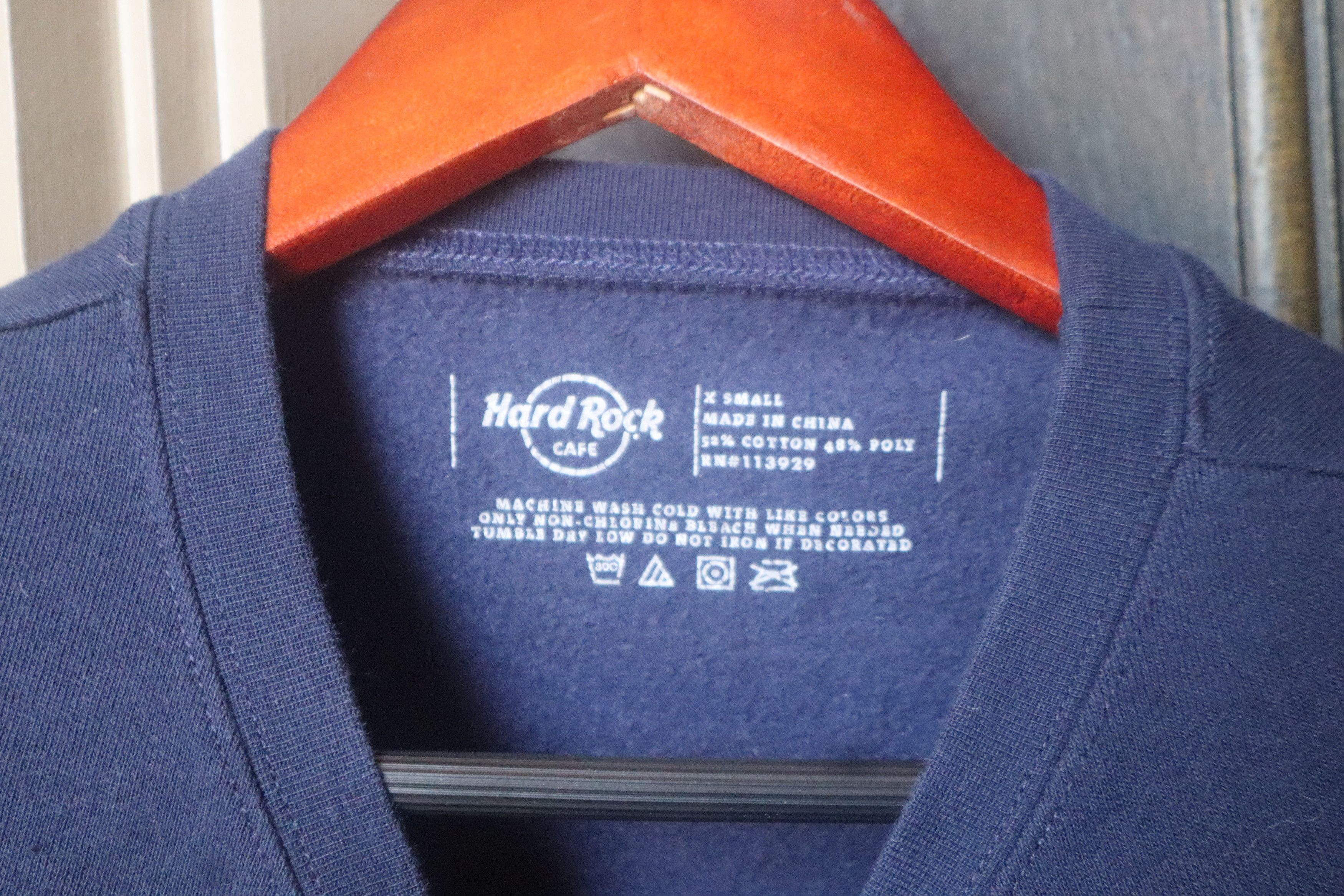 Hard Rock Cafe Navy Blue Hard Rock Cropped Top Size XS / US 0-2 / IT 36-38 - 2 Thumbnail