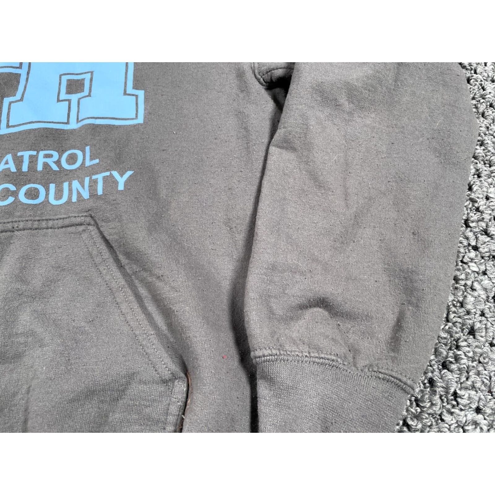 Gildan Retro Hoodie 4H Club Puppy Patrol Women's Small Gray Oakland County Michigan Size S / US 4 / IT 40 - 5 Thumbnail
