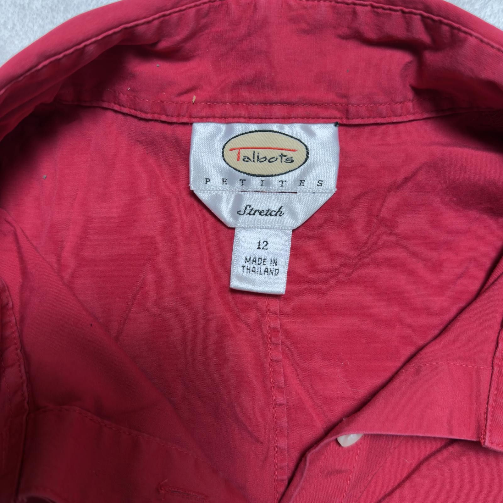Other Talbots Dark Pink Button Down Shirt Y2K Office Siren Preppy Size XL / US 12-14 / IT 48-50 - 7 Thumbnail