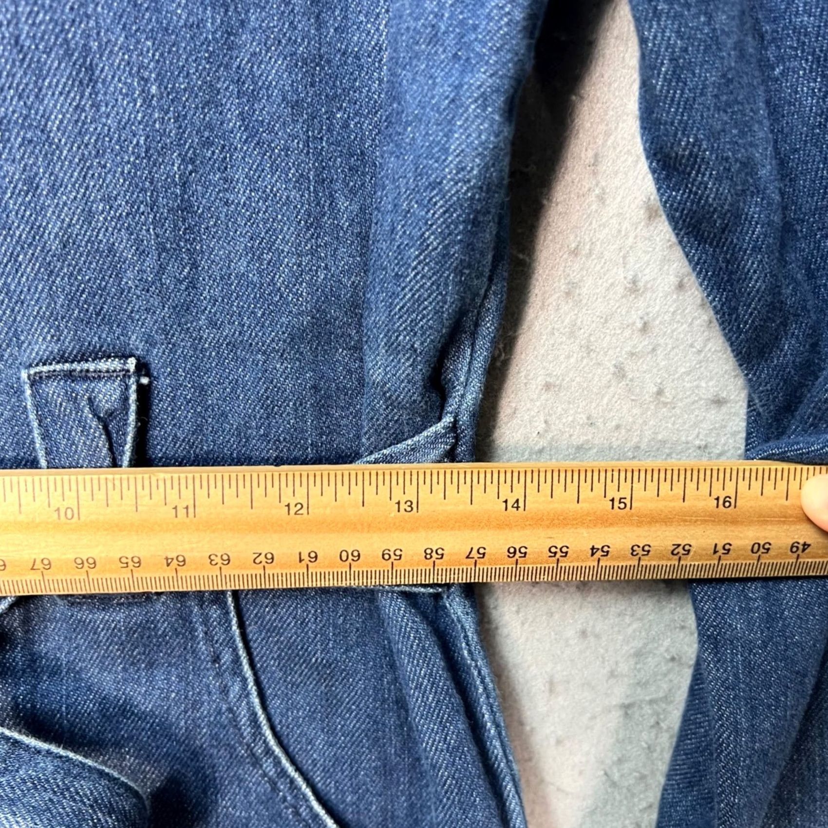 & Other Stories & Other Stories Paris Atelier Denim Jumpsuit Belted Long Sleeve Zip Front Blue Shirt? Size S / US 4 / IT 40 - 7 Thumbnail