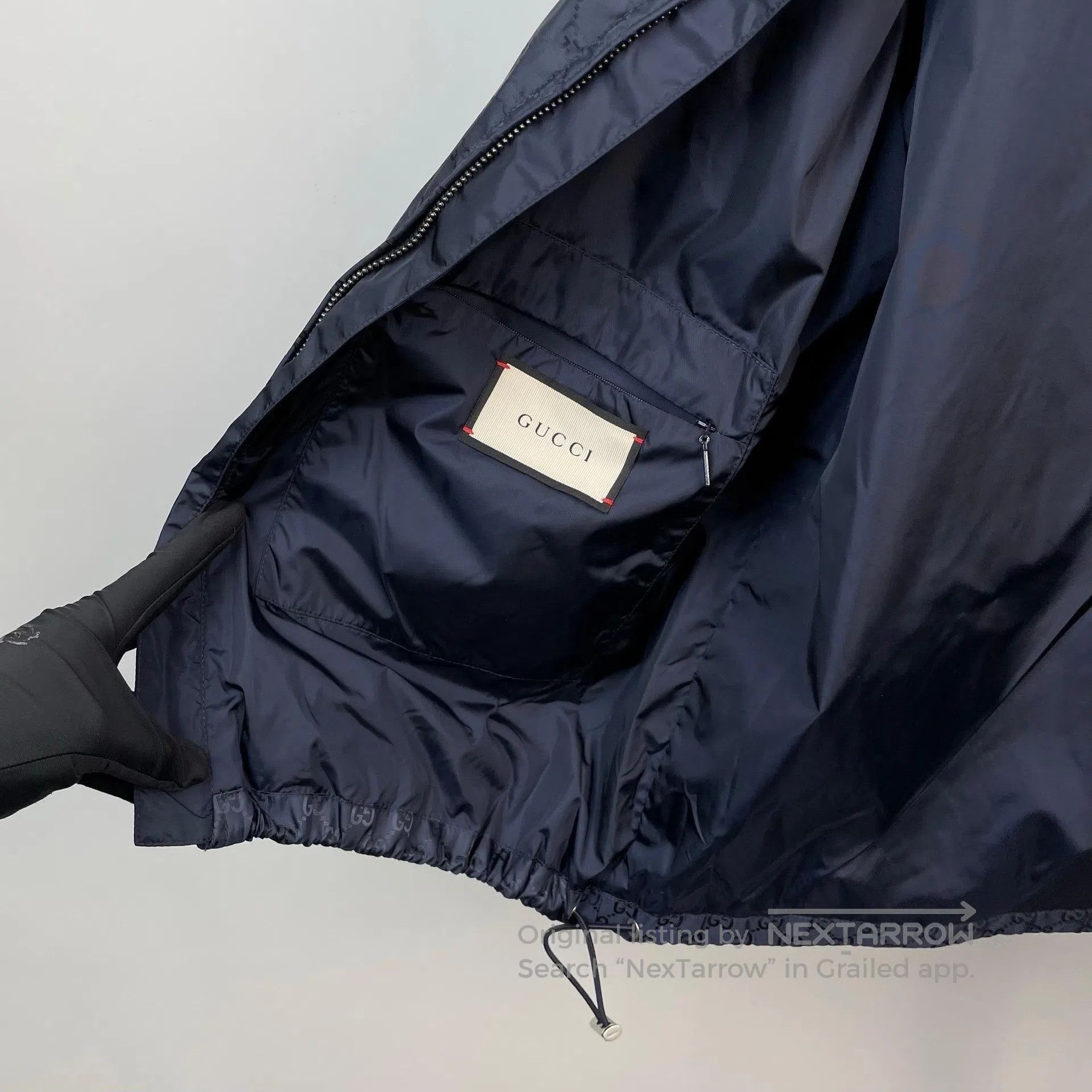 Gucci Guicci Dark Blue Monogrammed Full Indonesian Dragon Jacket Size US S / EU 44-46 / 1 - 5 Thumbnail