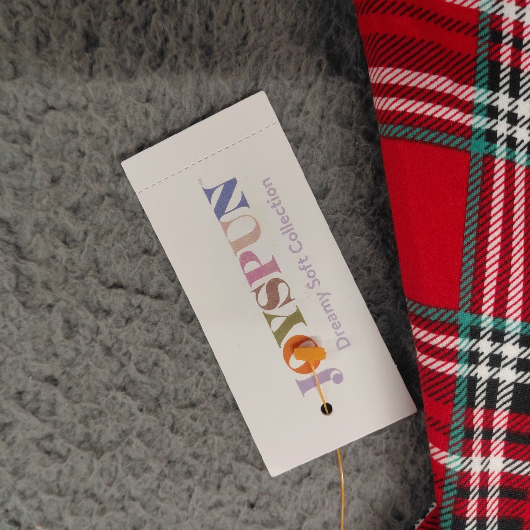 Vintage Joyspun Sleep Shirt Womens 2X-3X Red/Green Plaid Pockets Stretchy Size XXL / US 16-18 / IT 52-54 - 7 Thumbnail