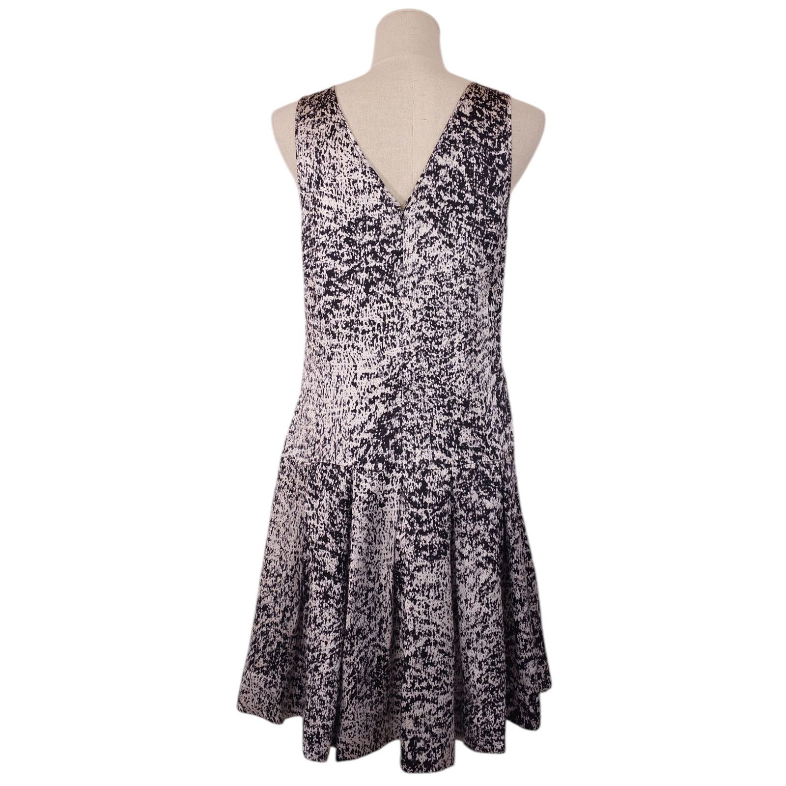 Rebecca Taylor Rebecca Taylor White Noise Drop Waist Dress Sz 2 Size XS / US 0-2 / IT 36-38 - 3 Thumbnail