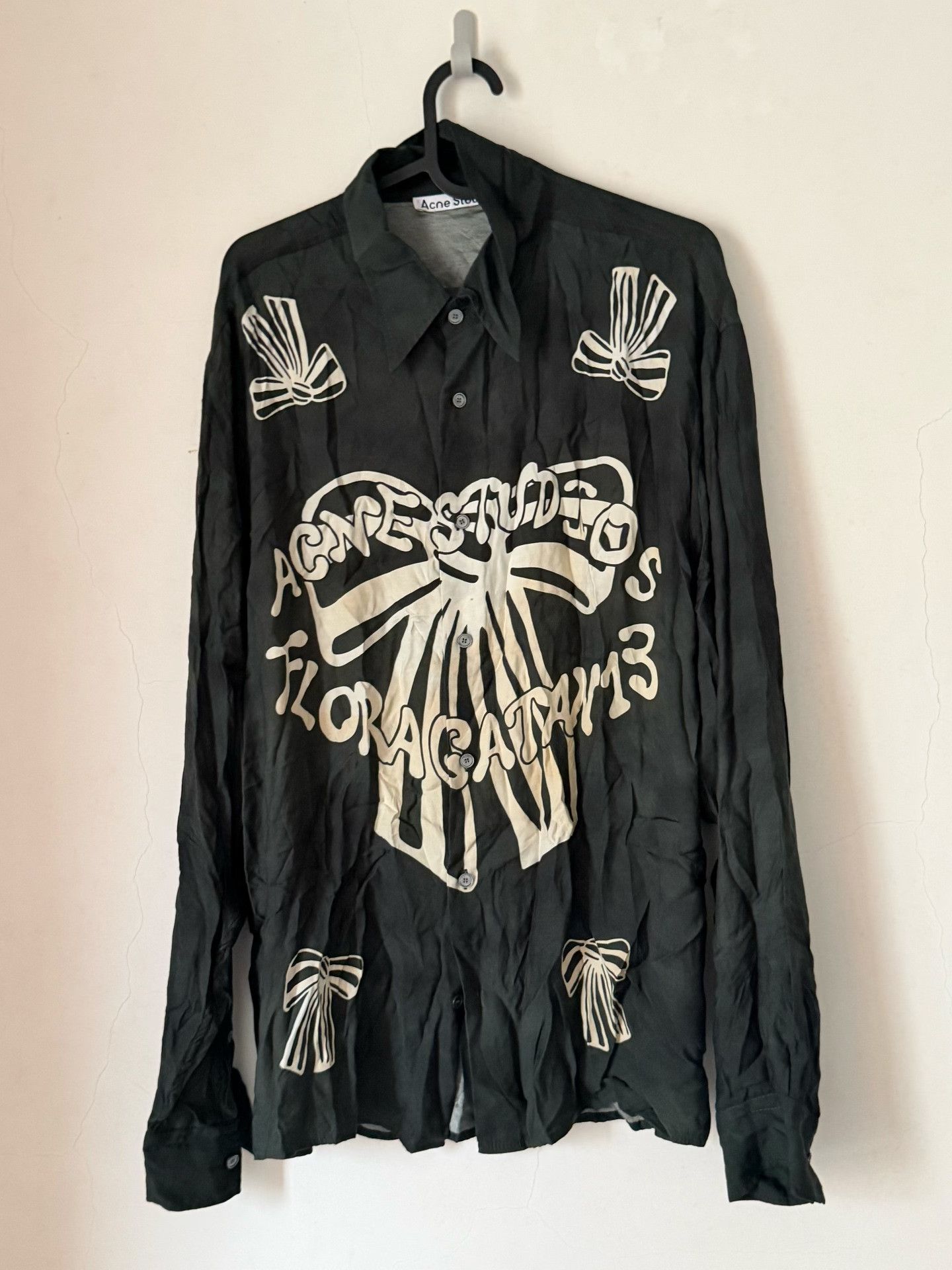 Acne Studios Acne Studios 24FW Butterfly Print Shirt Size US M / EU 48-50 / 2 - 1 Thumbnail