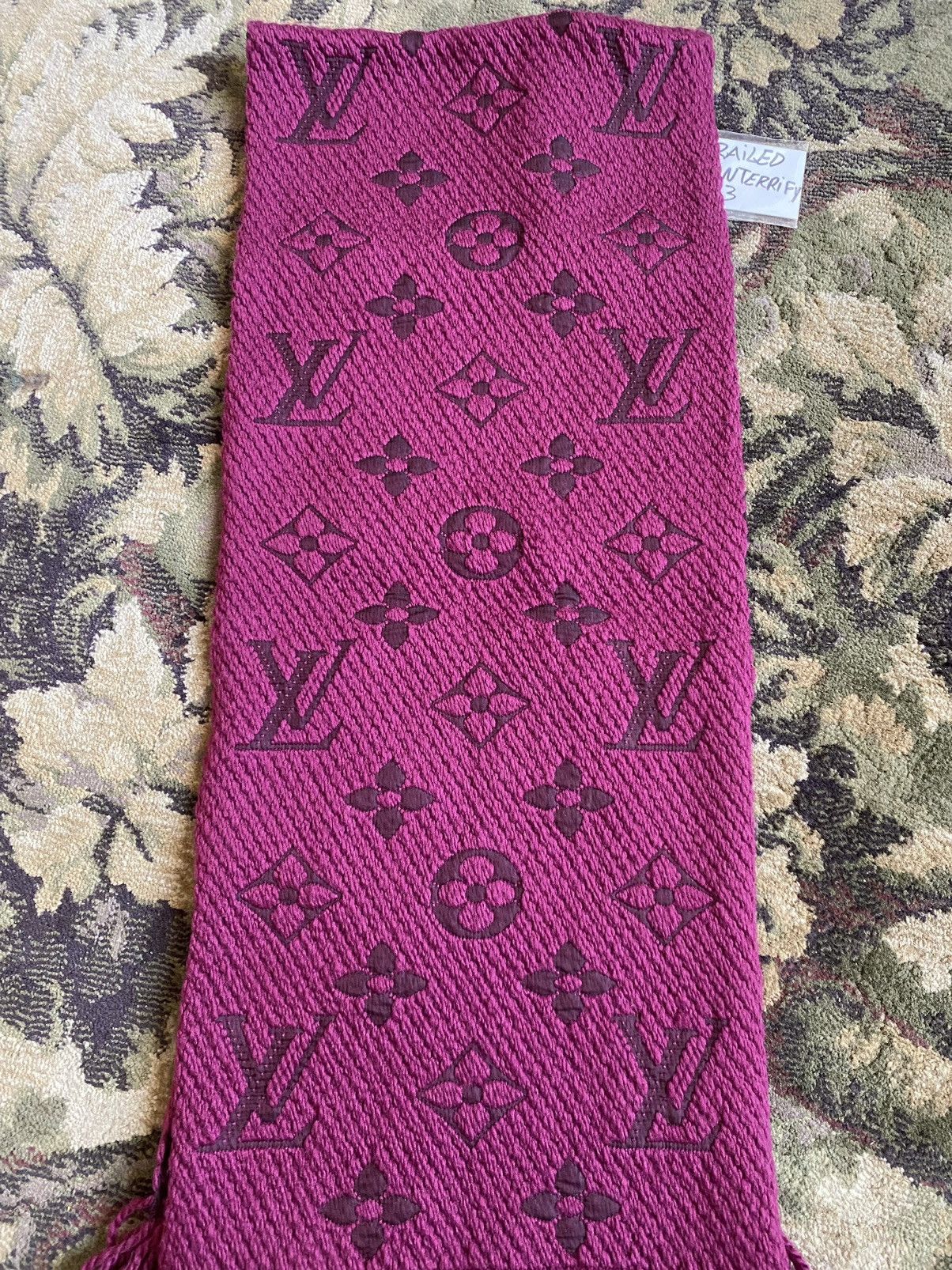 Louis Vuitton Louis Vuitton Monogram Wool Scarf Size ONE SIZE - 4 Thumbnail