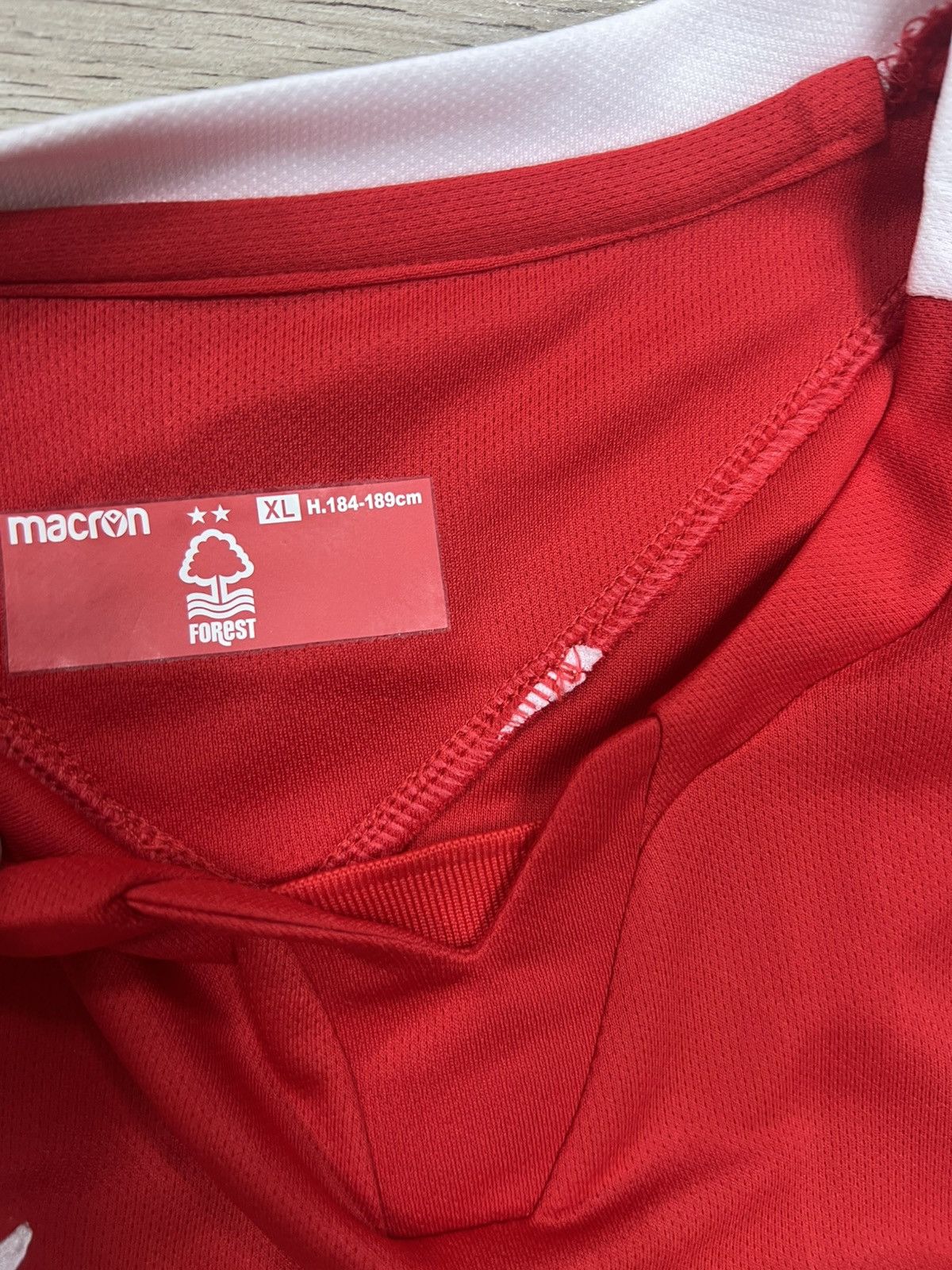 Macron Official Nottingham Forest football kit by Macron ❤️🌲 Size US XL / EU 56 / 4 - 5 Thumbnail