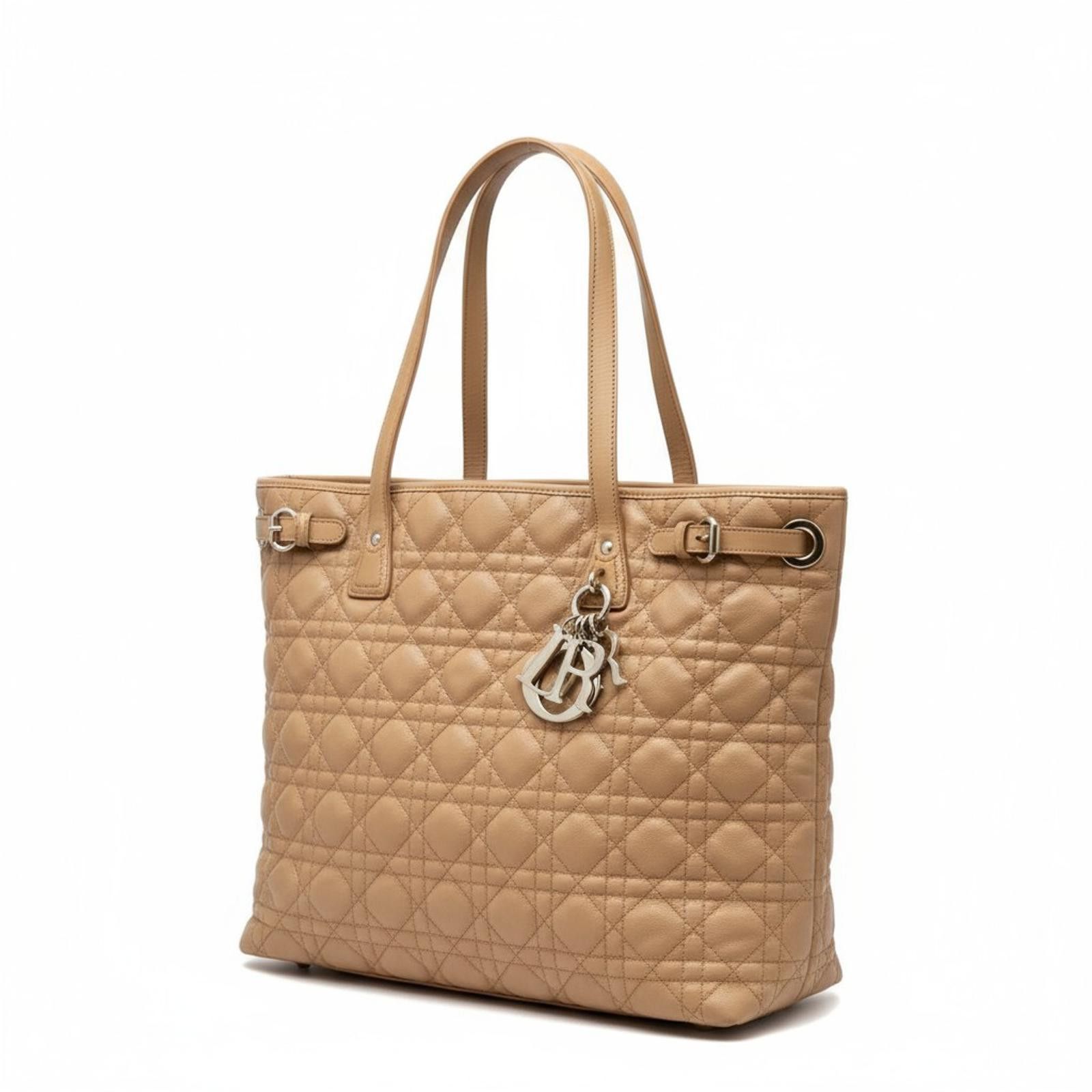 Dior - Beige Quilted Leather Tote Bag
