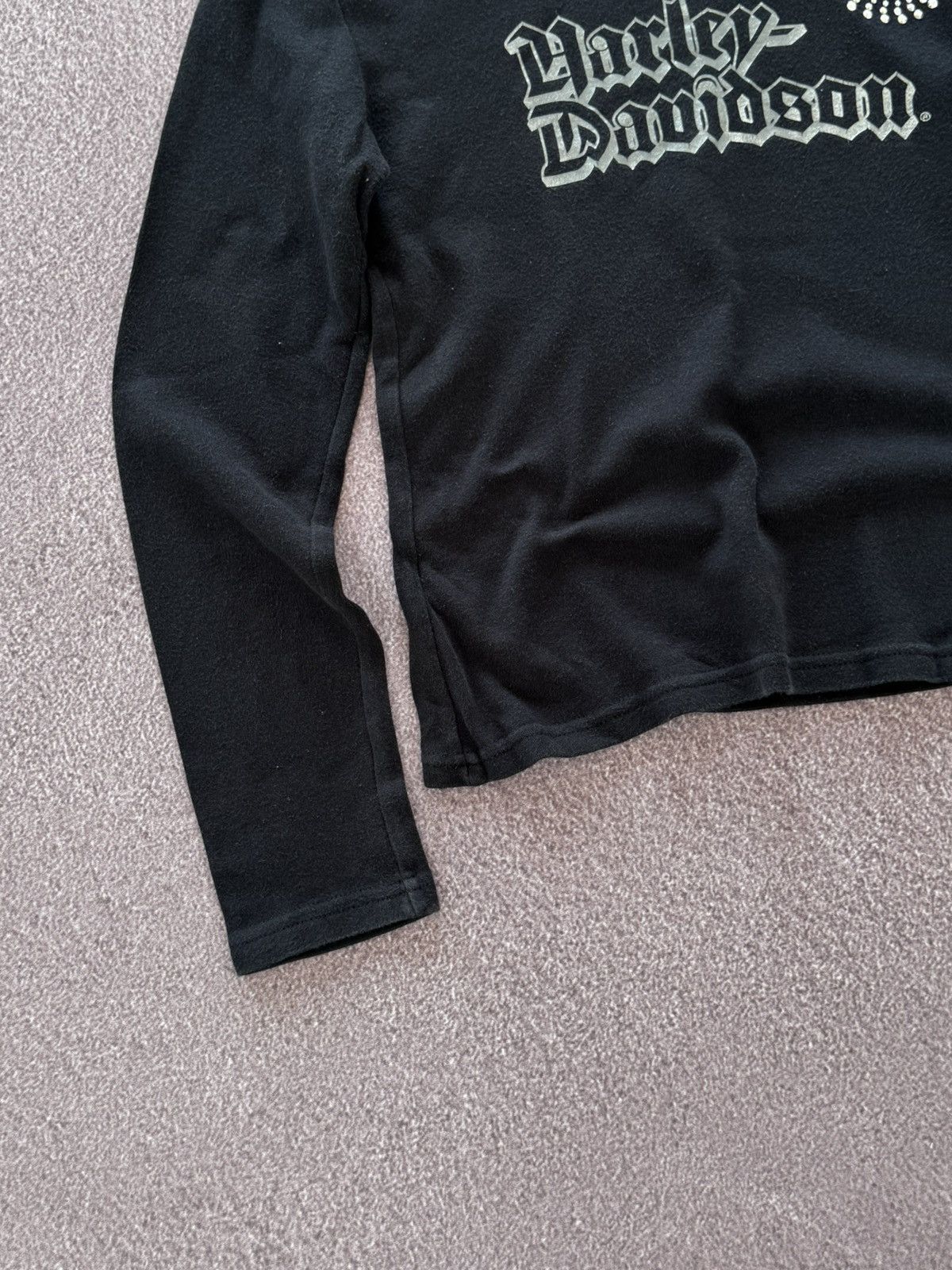 Harley Davidson Harley Davidson 00s Grunge Vibe Y2K Long Sleeve Top Size S / US 4 / IT 40 - 7 Thumbnail