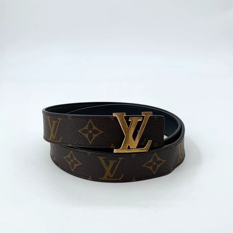 Louis Vuitton Louis Vuitton Brown logo, print, smooth buckle belt Size ONE SIZE - 1 Thumbnail