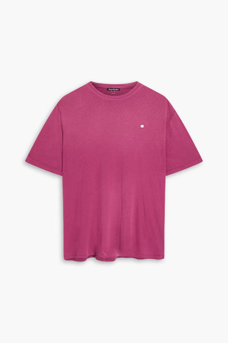 Acne Studios o1mle1224 Unisex Eyck Fade Face T-Shirt in Berry Purple Size US S / EU 44-46 / 1 - 1 Thumbnail