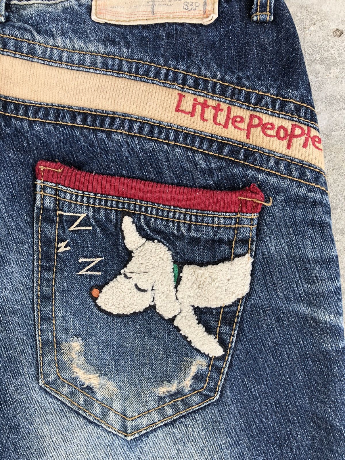 Japanese Brand Rare Yoshitomo Nara Lolita Dog Distressed Jeans Size US 32 / EU 48 - 14 Thumbnail