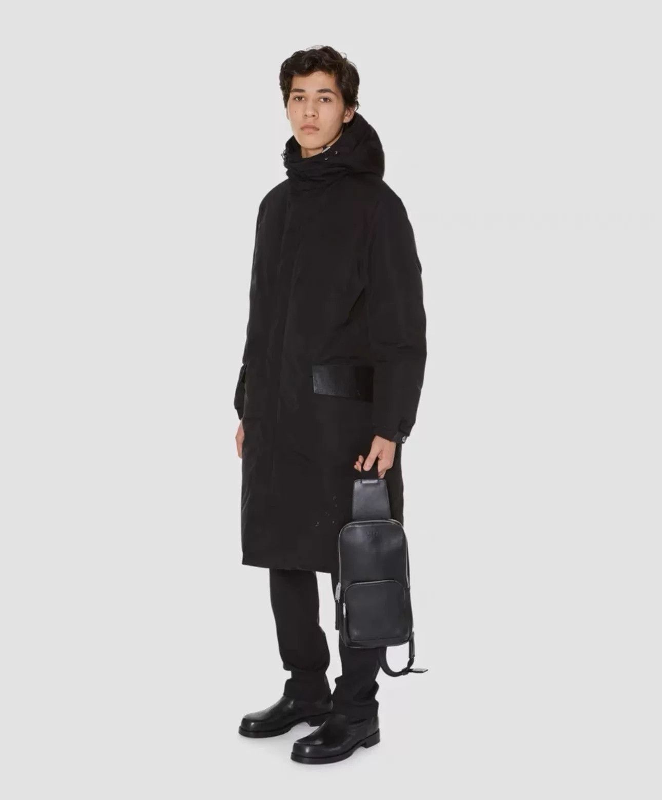 1017 ALYX 9SM alyx long down jacket with leather accents Size US XL / EU 56 / 4 - 1 Thumbnail