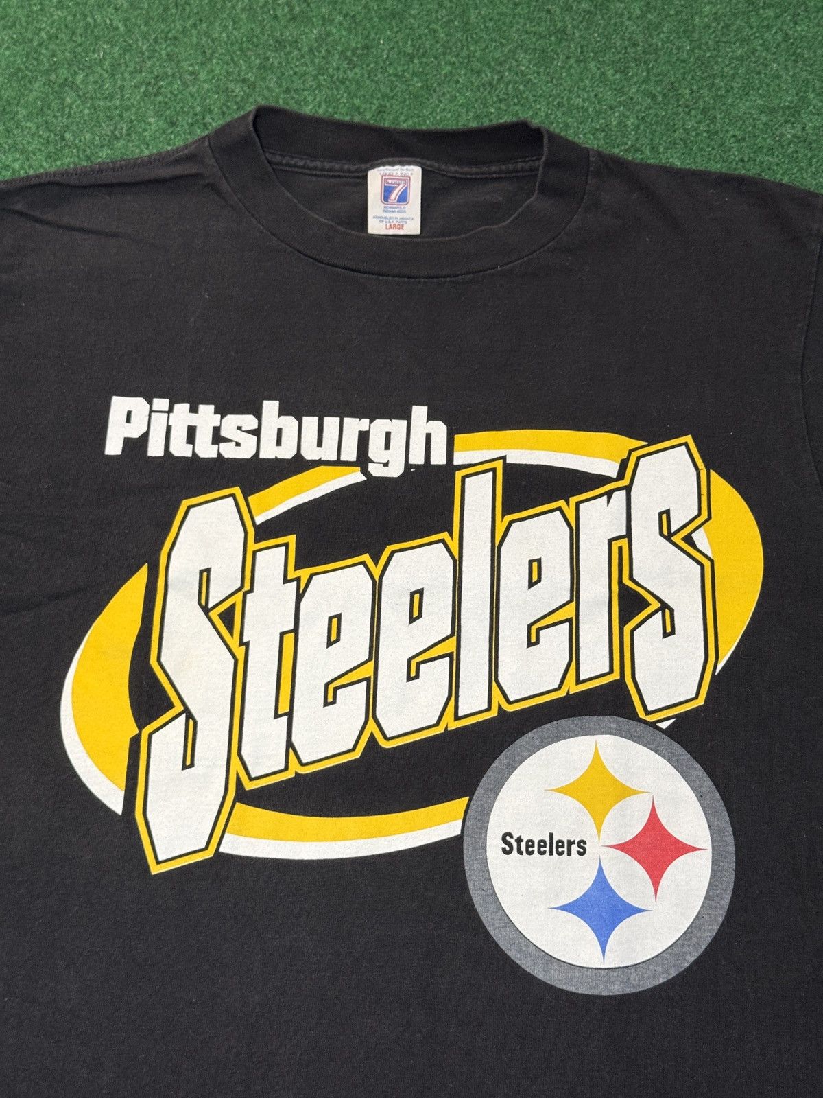 Logo 7 Vintage 90s Pittsburgh Steelers Logo 7 Retro T Shirt Size US L / EU 52-54 / 3 - 2 Thumbnail