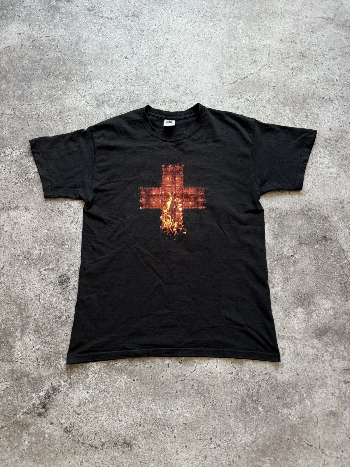 Band Tees 🔥VINTAGE RAMMSTEIN 00’s LIVE AUS BERLIN FLAME T-SHIRT Size US M / EU 48-50 / 2 - 1 Thumbnail