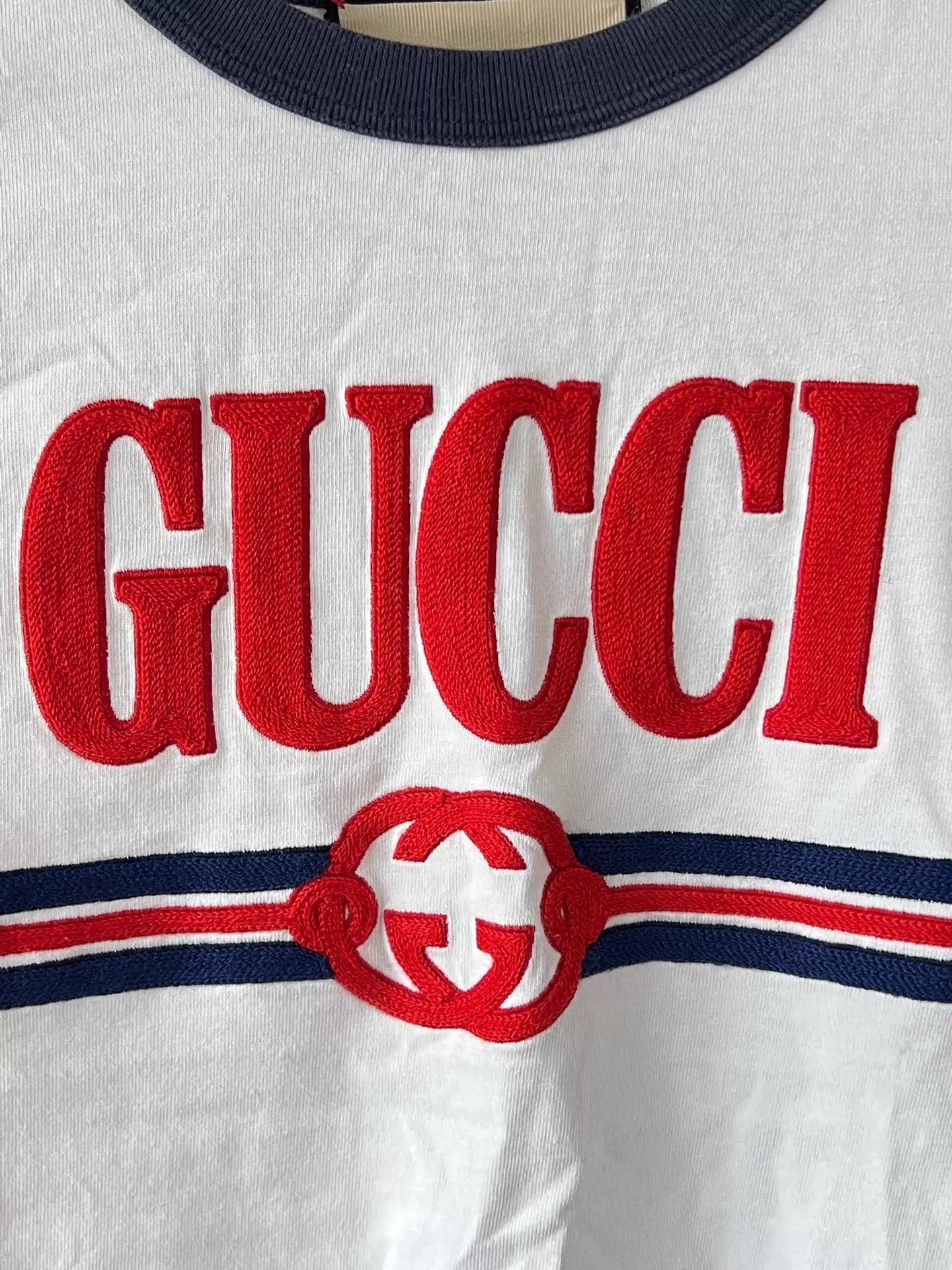 Gucci Gucci Women's SS Tee S Mint Classic Embroidered Logo Size S / US 4 / IT 40 - 4 Thumbnail